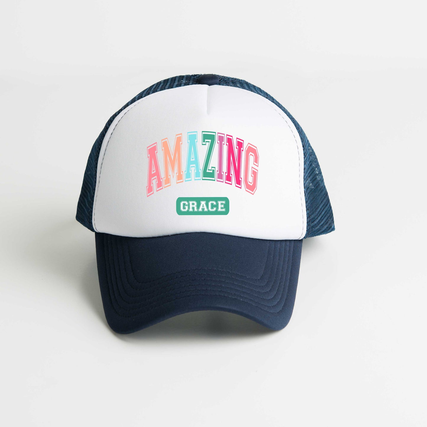 Grace Block Colorful | Foam Trucker Hat