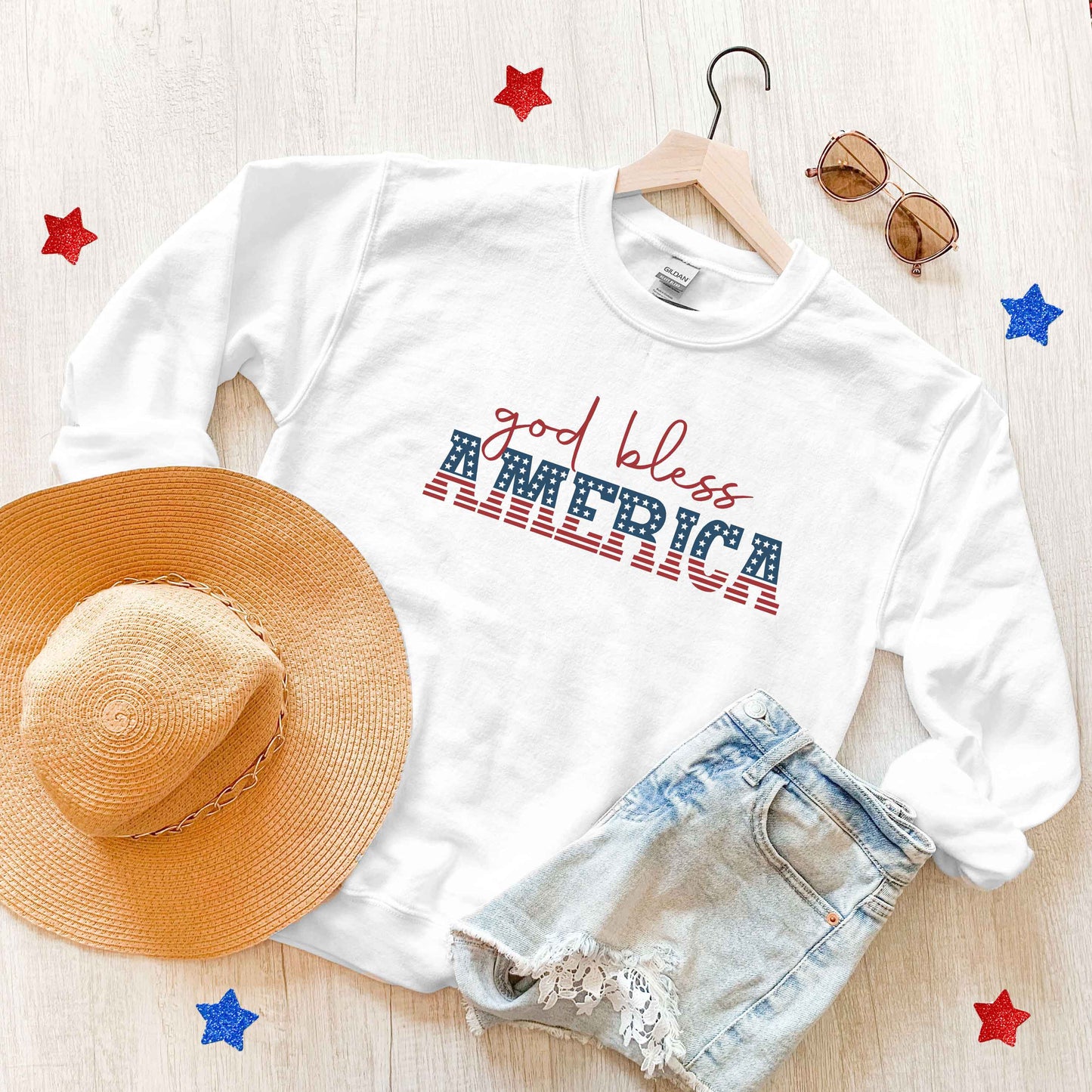 God Bless America Flag | Sweatshirt