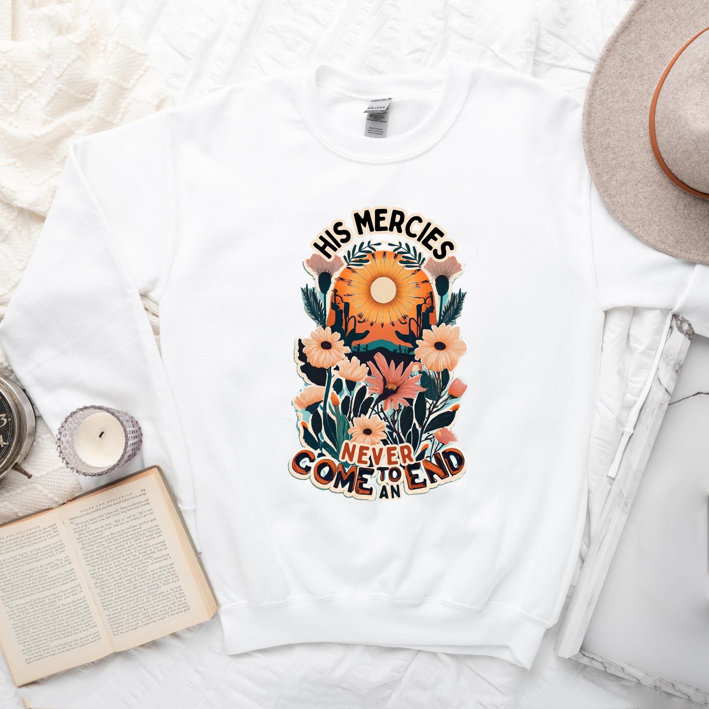 His Mercies Never End | Graphic Sweatshirt