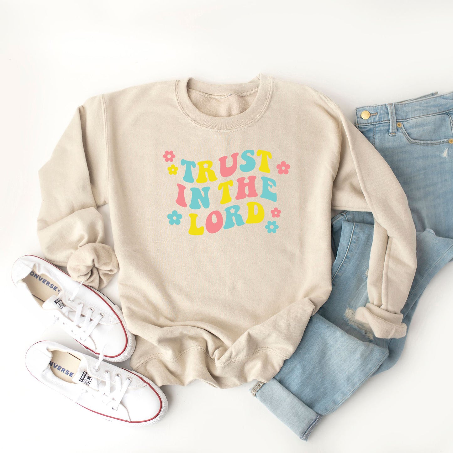 Trust In The Lord Retro | Sweatshirt