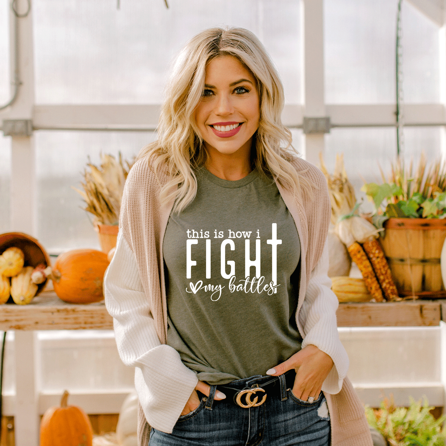 How I Fight My Battles | Short Sleeve Crew Neck
