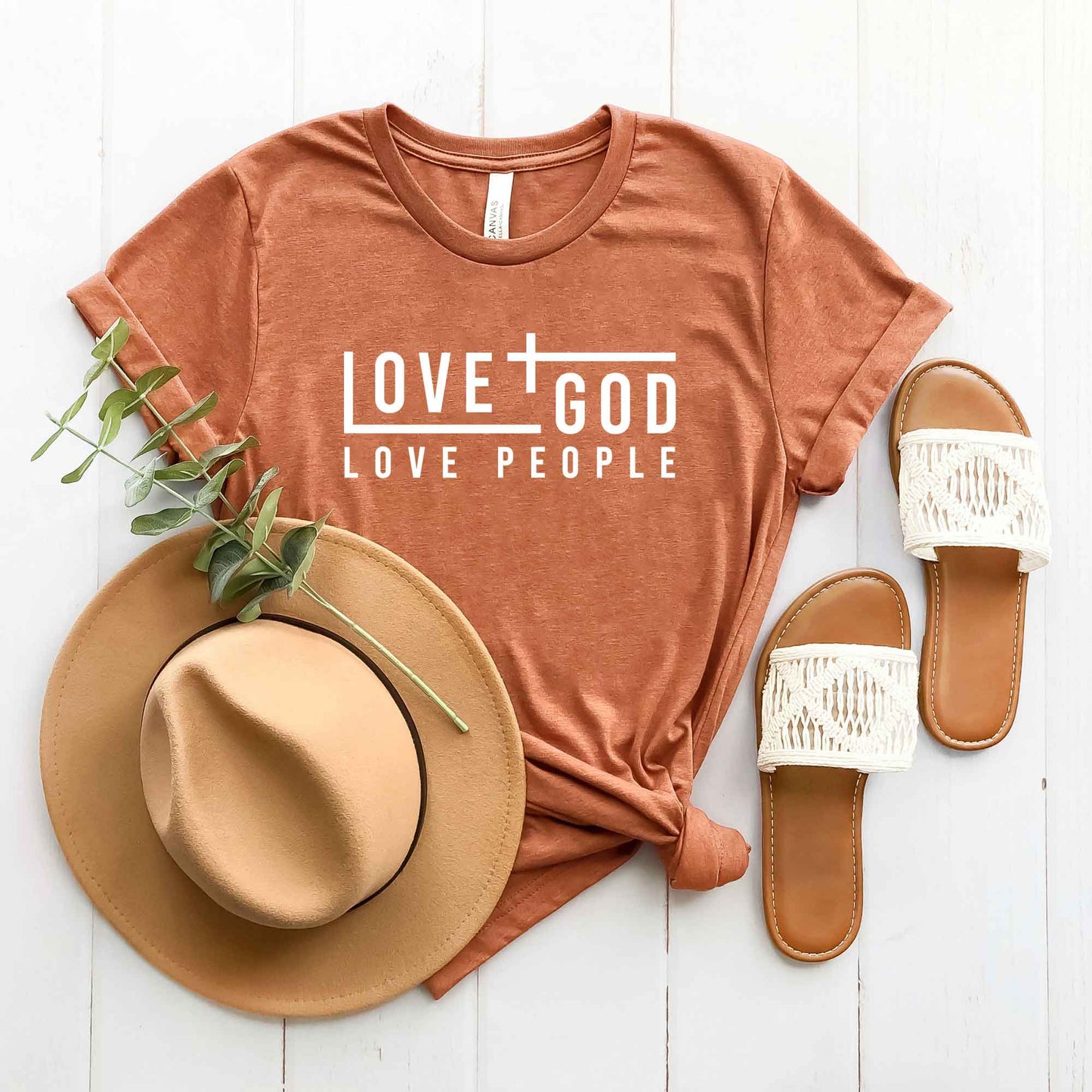 Love God Love People | Short Sleeve Crew Neck