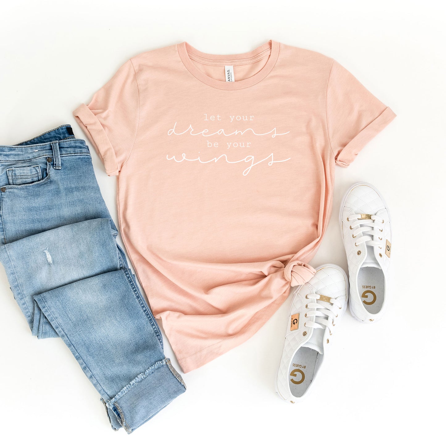 Let Your Dreams Be Your Wings | Short Sleeve Crew Neck
