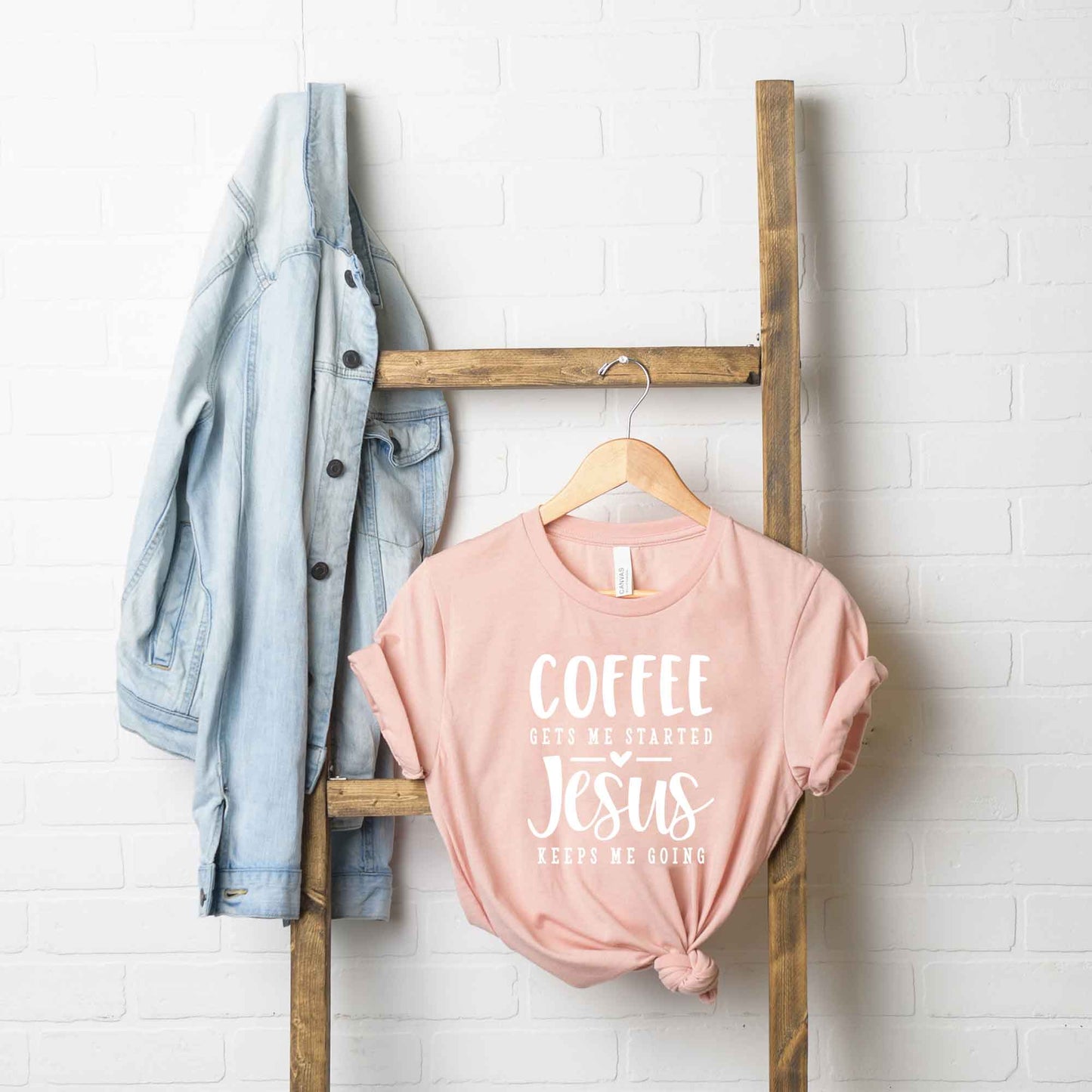 Coffee Gets Me Started | Short Sleeve Crew Neck
