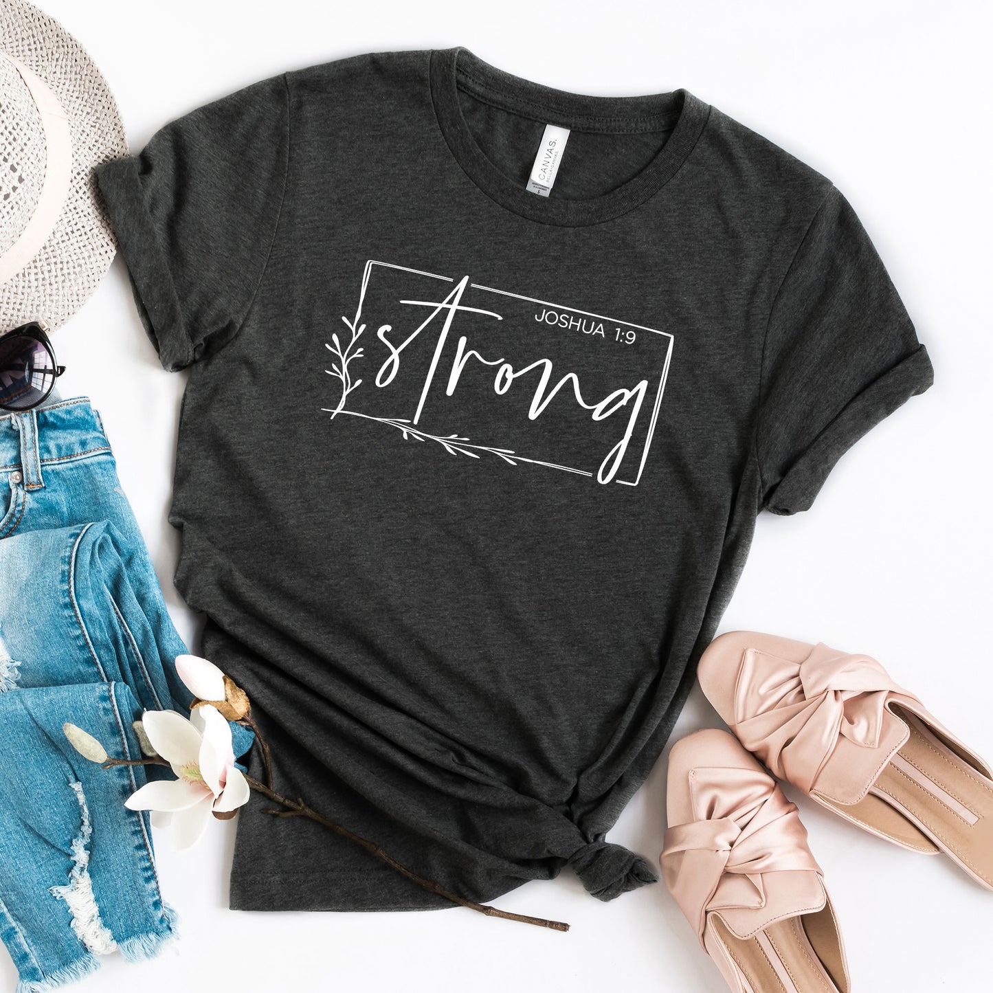 Strong Scripture | Short Sleeve Crew Neck