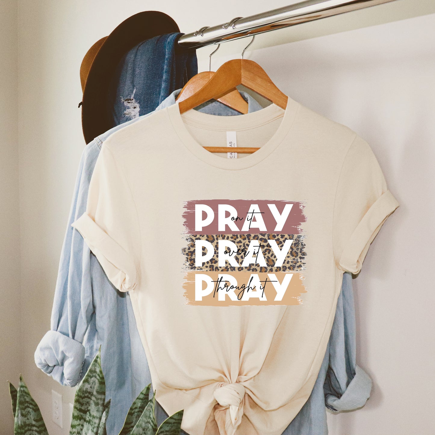 Pray On It Colorful | Short Sleeve Crew Neck