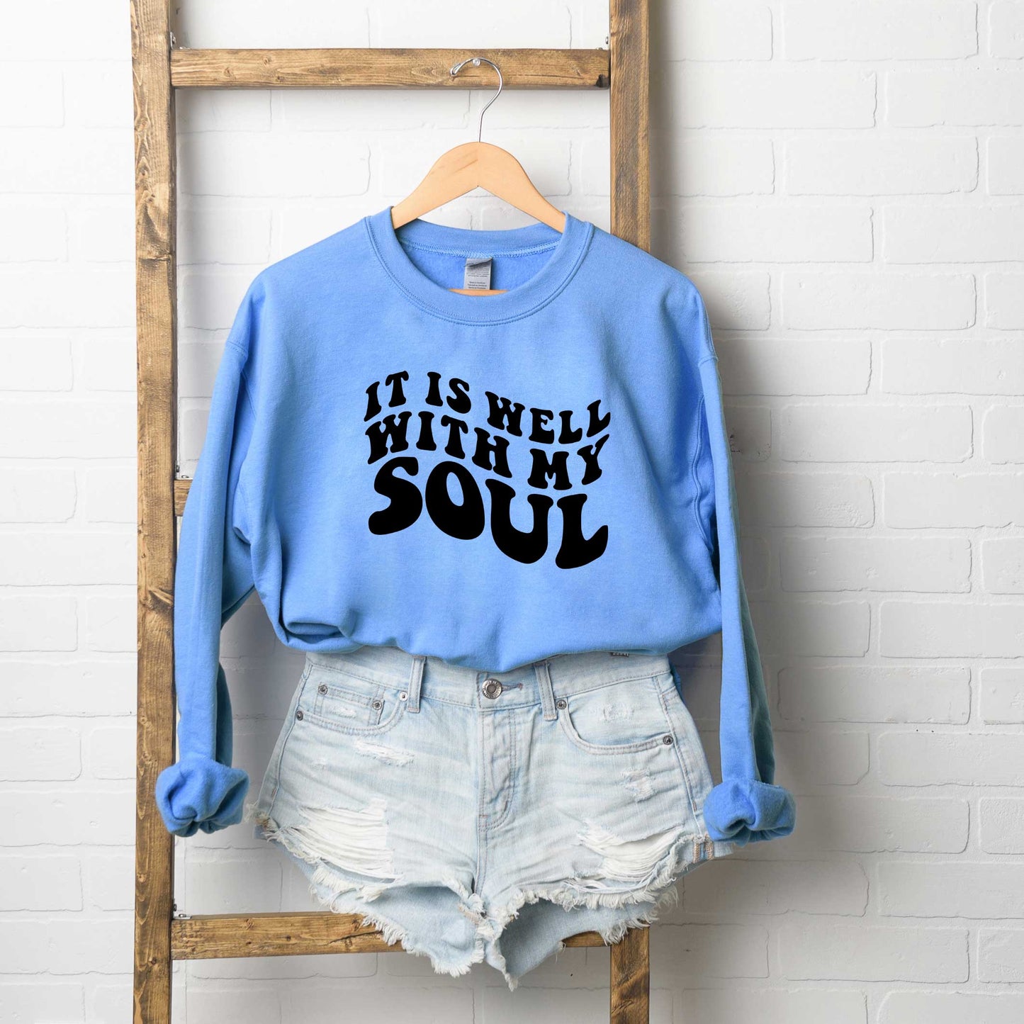 It Is Well With My Soul Wavy | Sweatshirt