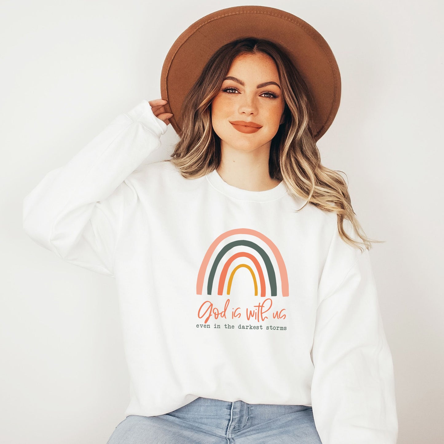 God Is With Us Even In The Darkest Storms | Sweatshirt