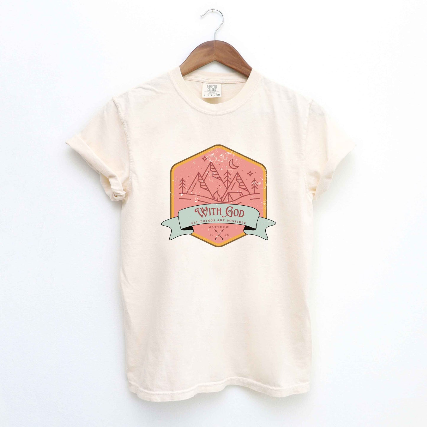 With God All Things Are Possible Outdoor | Garment Dyed Tee