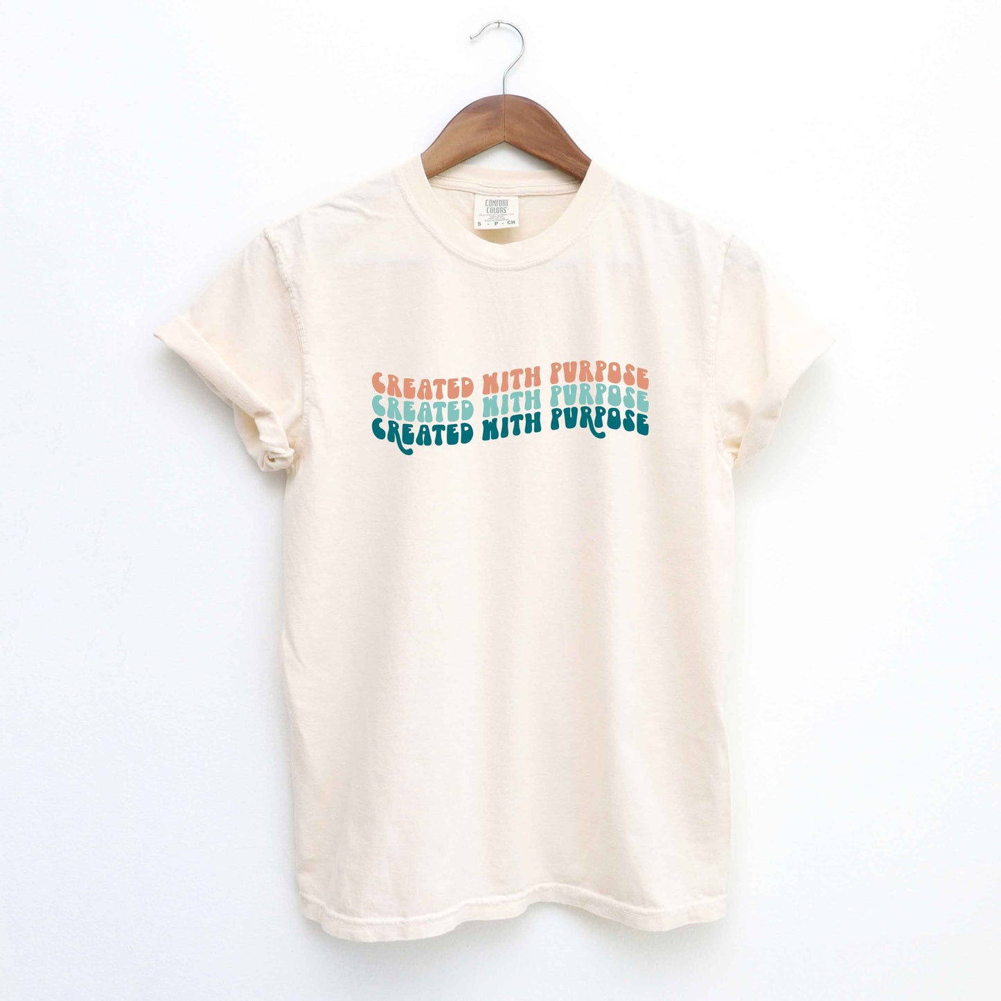 Created With A Purpose Stacked Wavy | Garment Dyed Tee