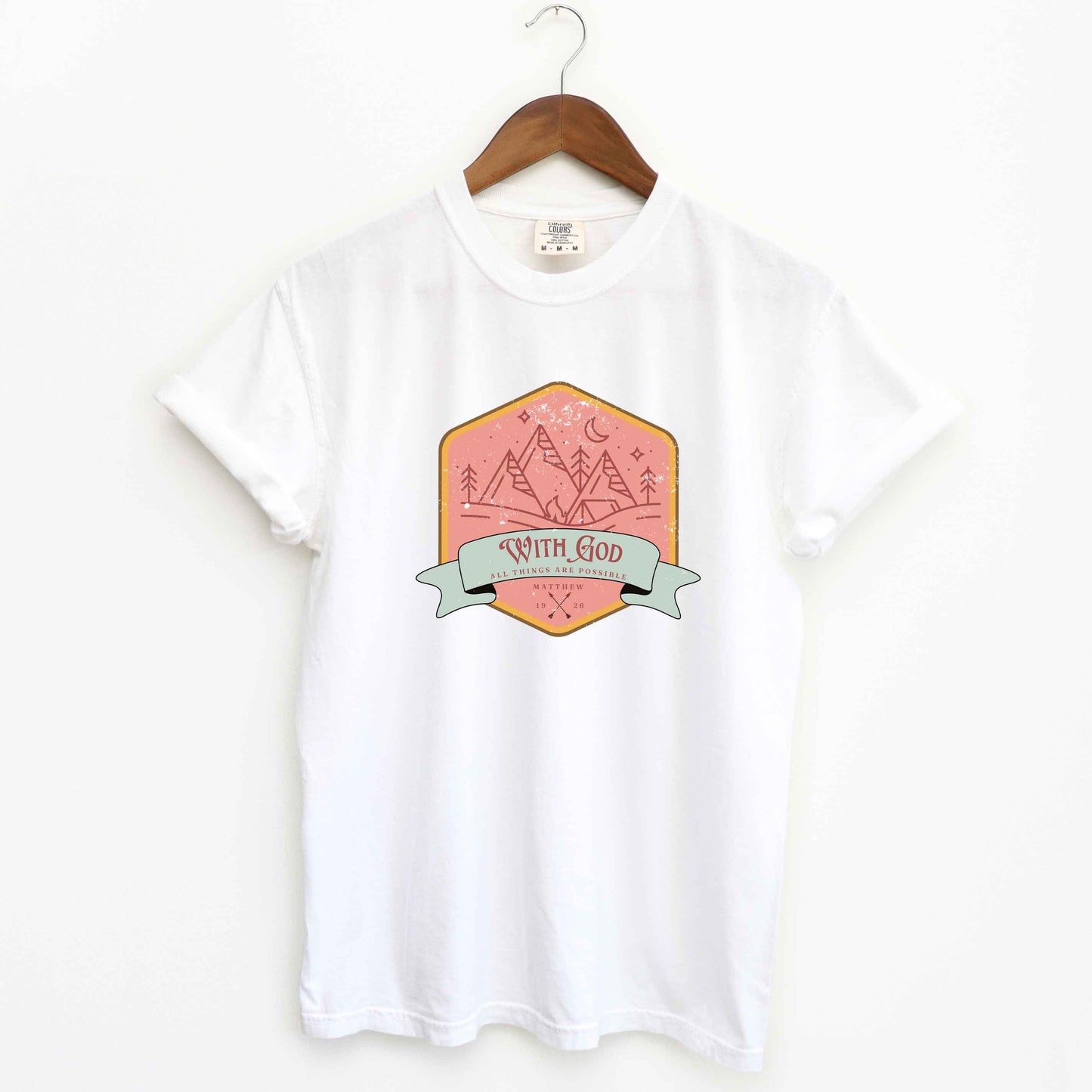 With God All Things Are Possible Outdoor | Garment Dyed Tee