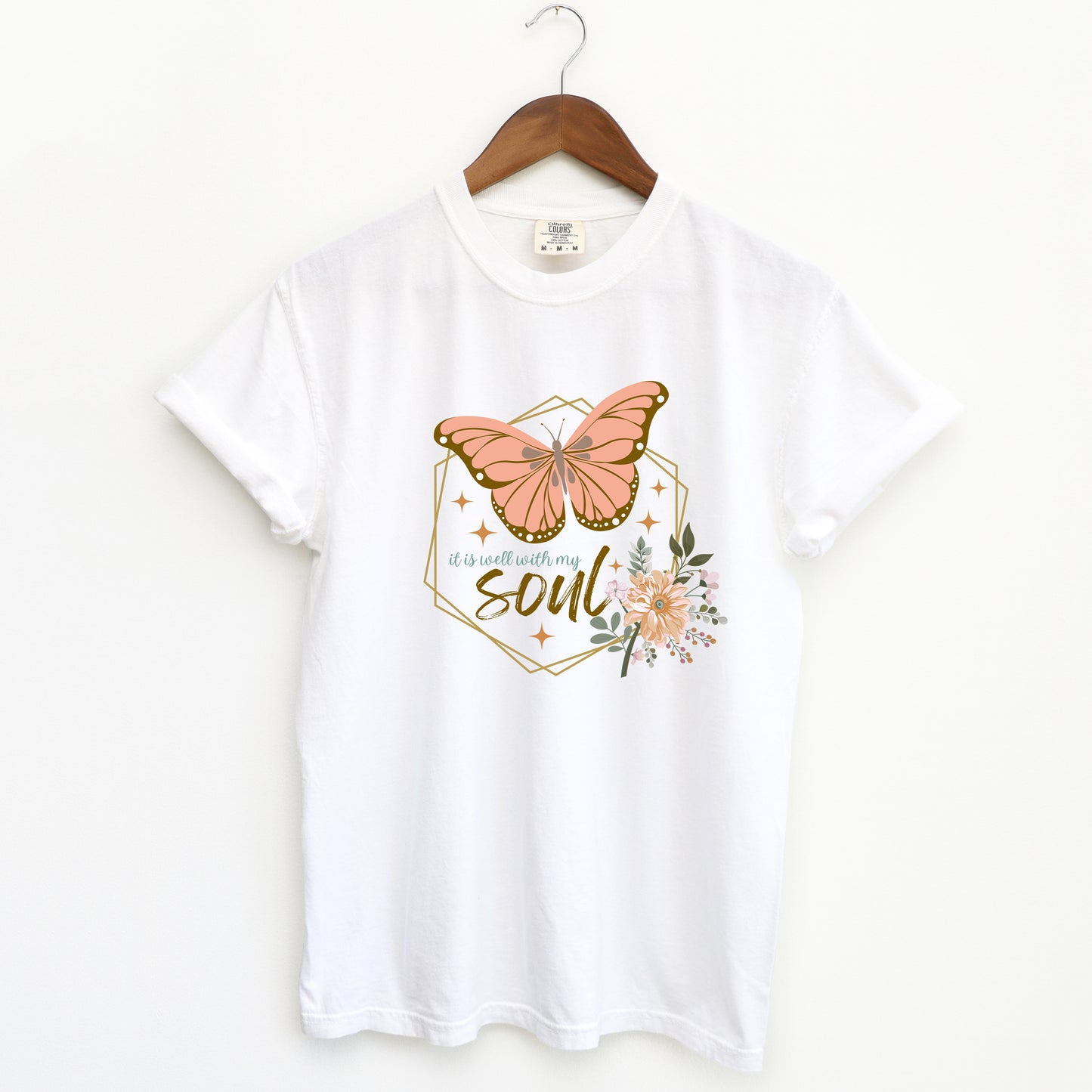 It Is Well Butterfly | Garment Dyed Tee