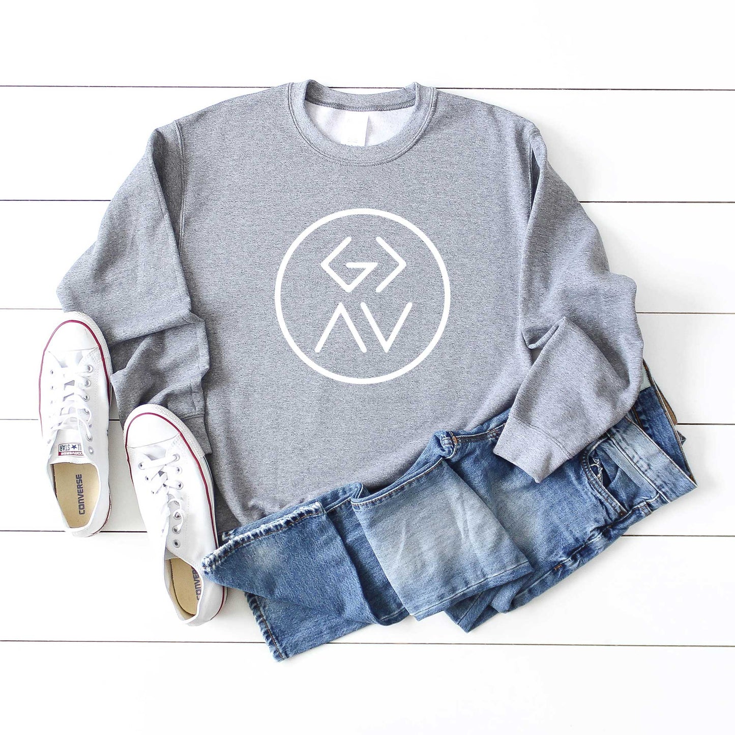 God Is Greater Circle Letters | Sweatshirt