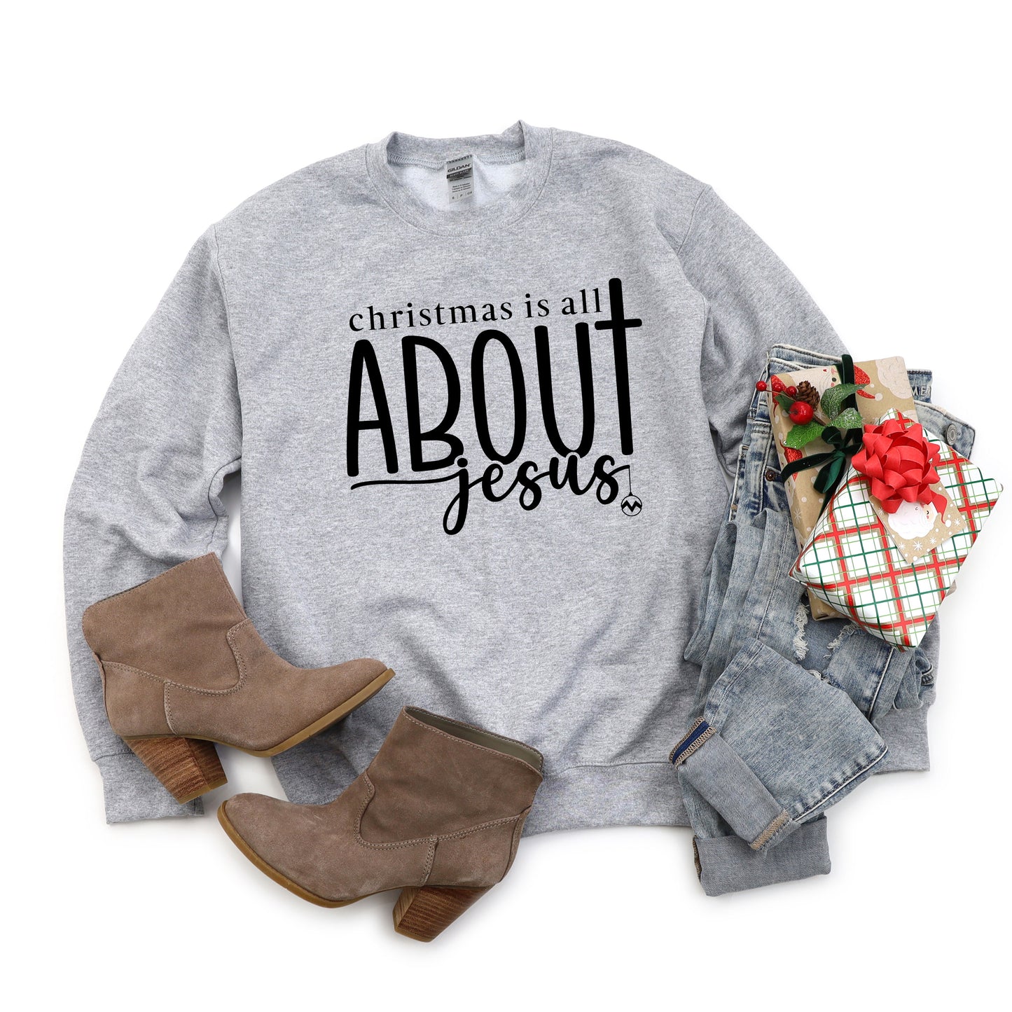 Christmas Is All About Jesus Ornament | Sweatshirt