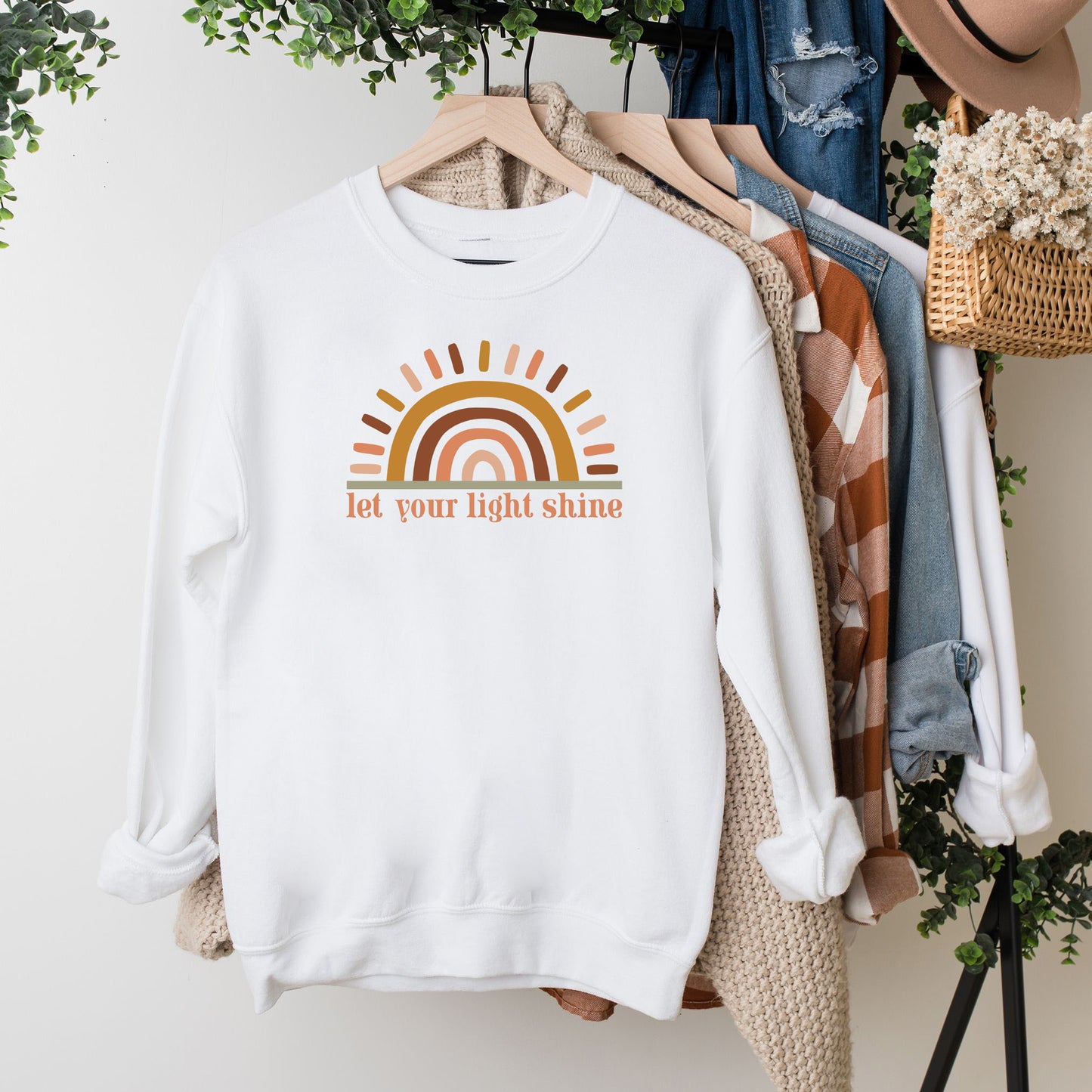Let Your Light Shine Colorful Sun | Sweatshirt