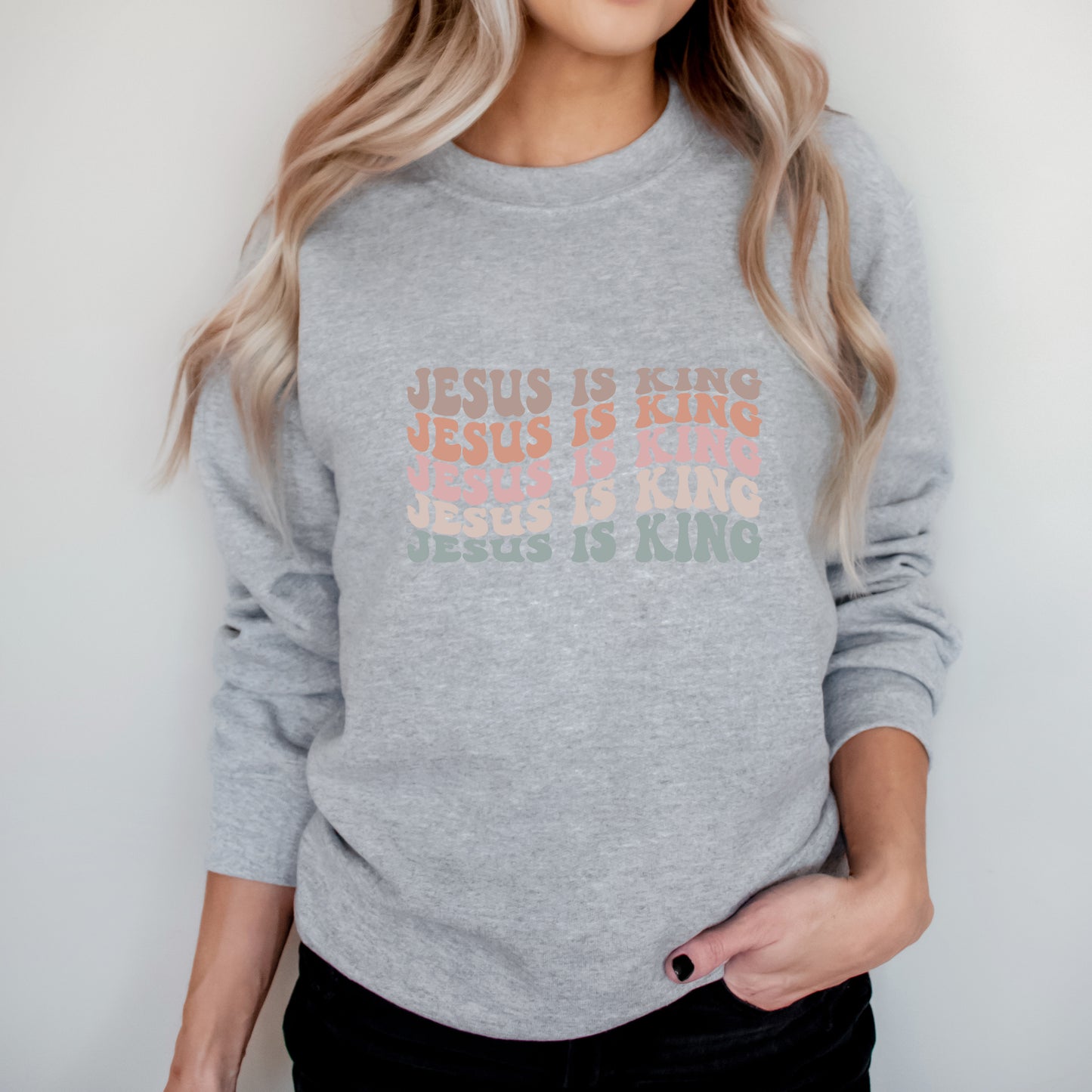Jesus Is King Wavy | Sweatshirt