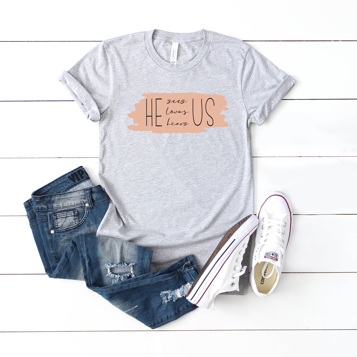 He Sees US | Short Sleeve Crew Neck