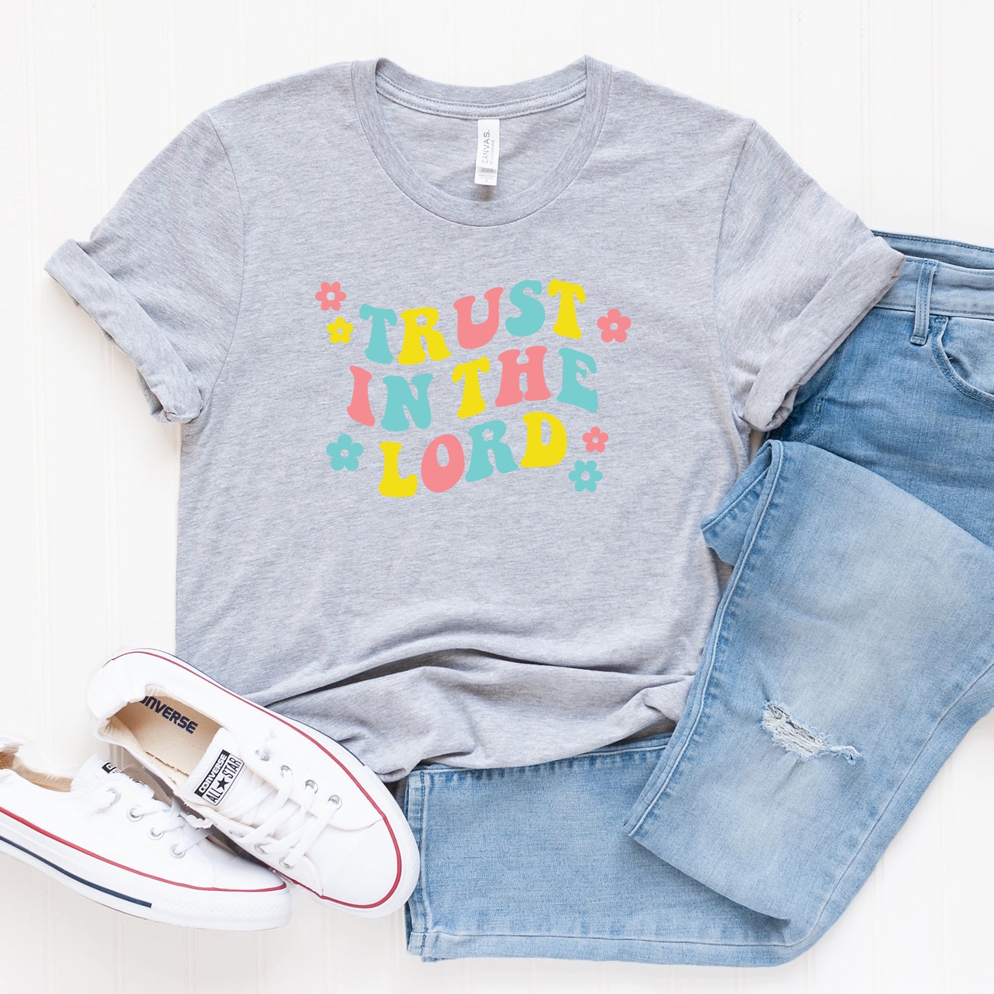 Trust In The Lord Retro | Short Sleeve Crew Neck