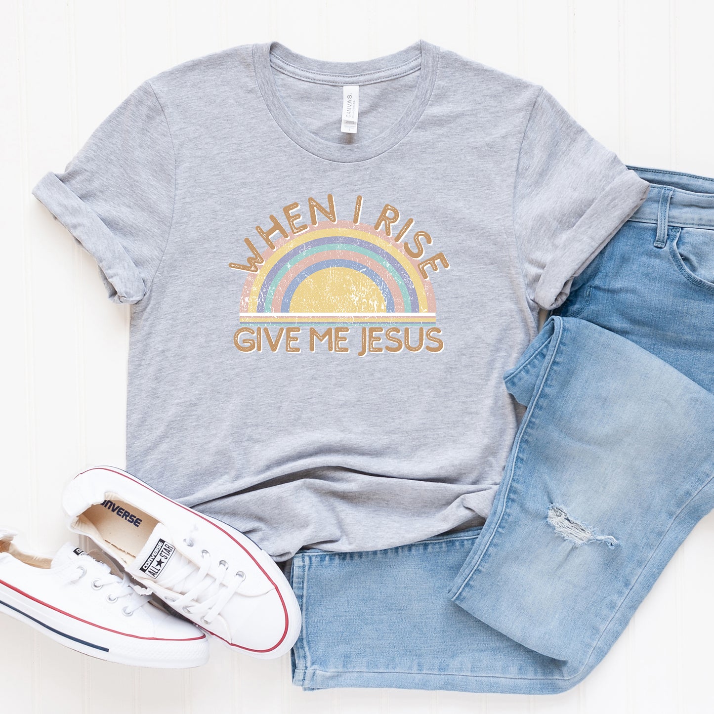 When I Rise Give Me Jesus | Short Sleeve Crew Neck