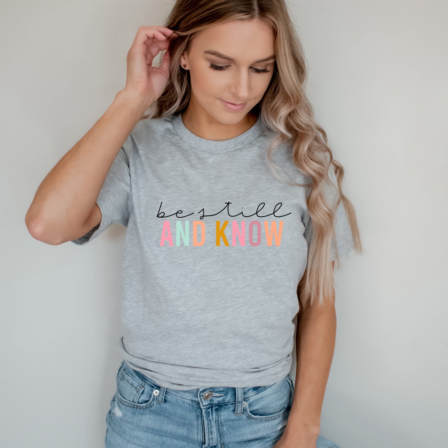 Be Still And Know Colorful | Short Sleeve Crew Neck