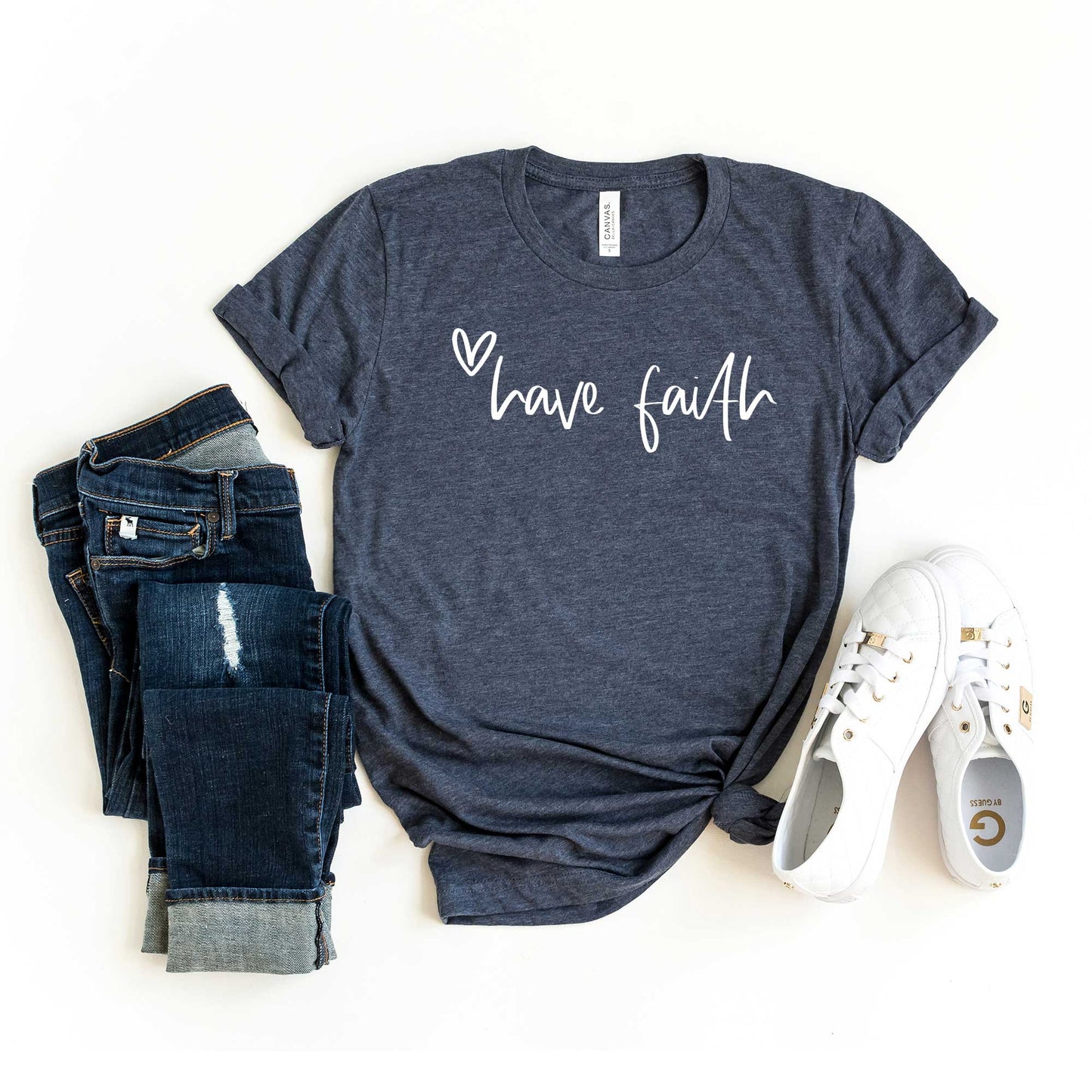 Have Faith Heart | Short Sleeve Crew Neck