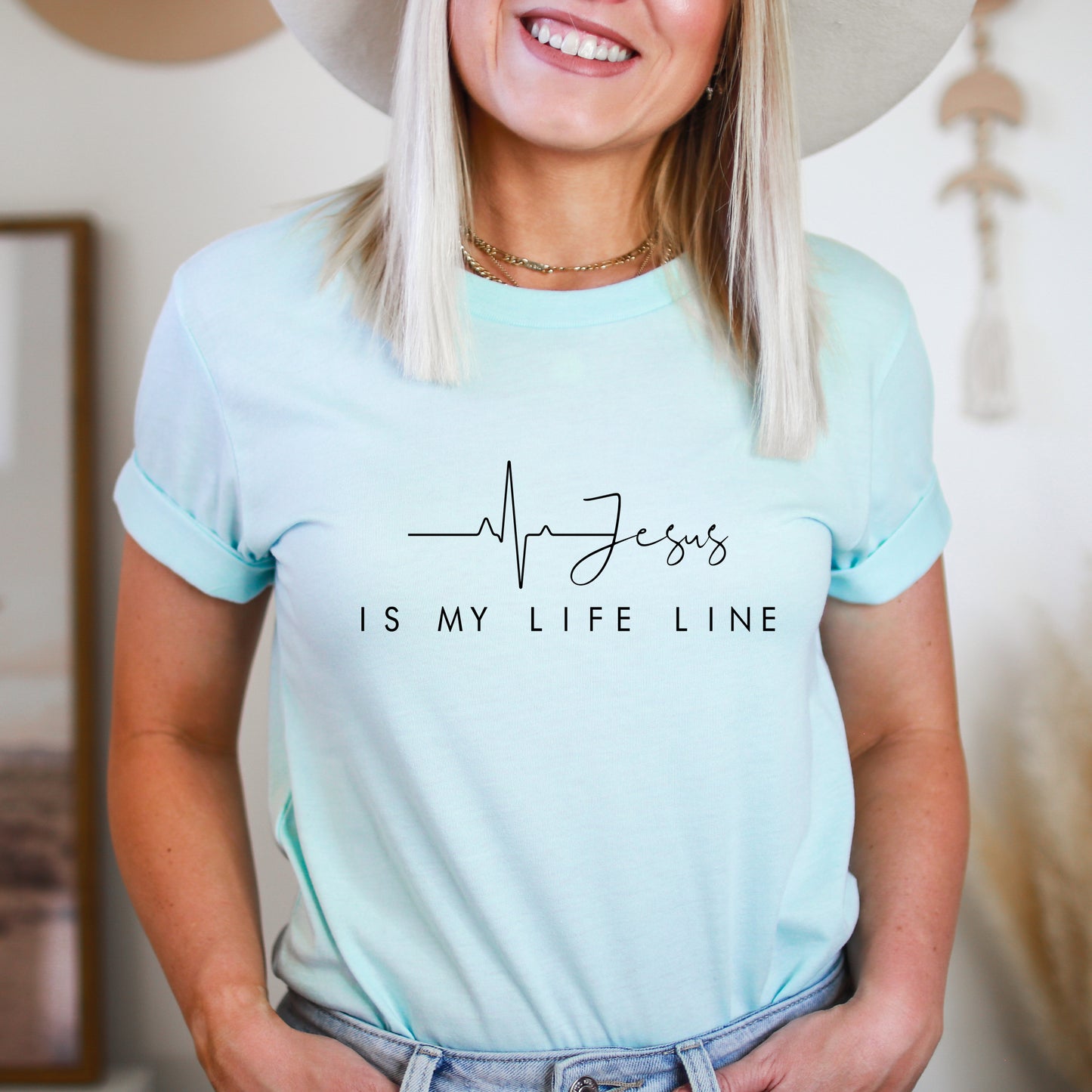 Jesus Is My Lifeline | Short Sleeve Crew Neck
