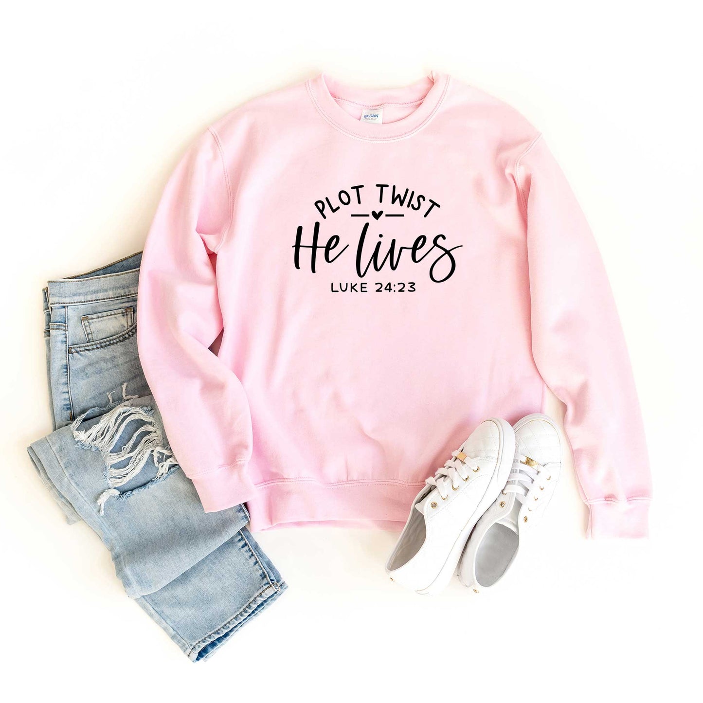 Plot Twist He Lives Heart | Sweatshirt
