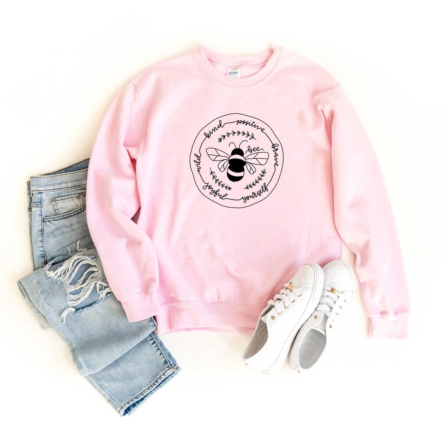 Bee Kind Positive Brave | Sweatshirt