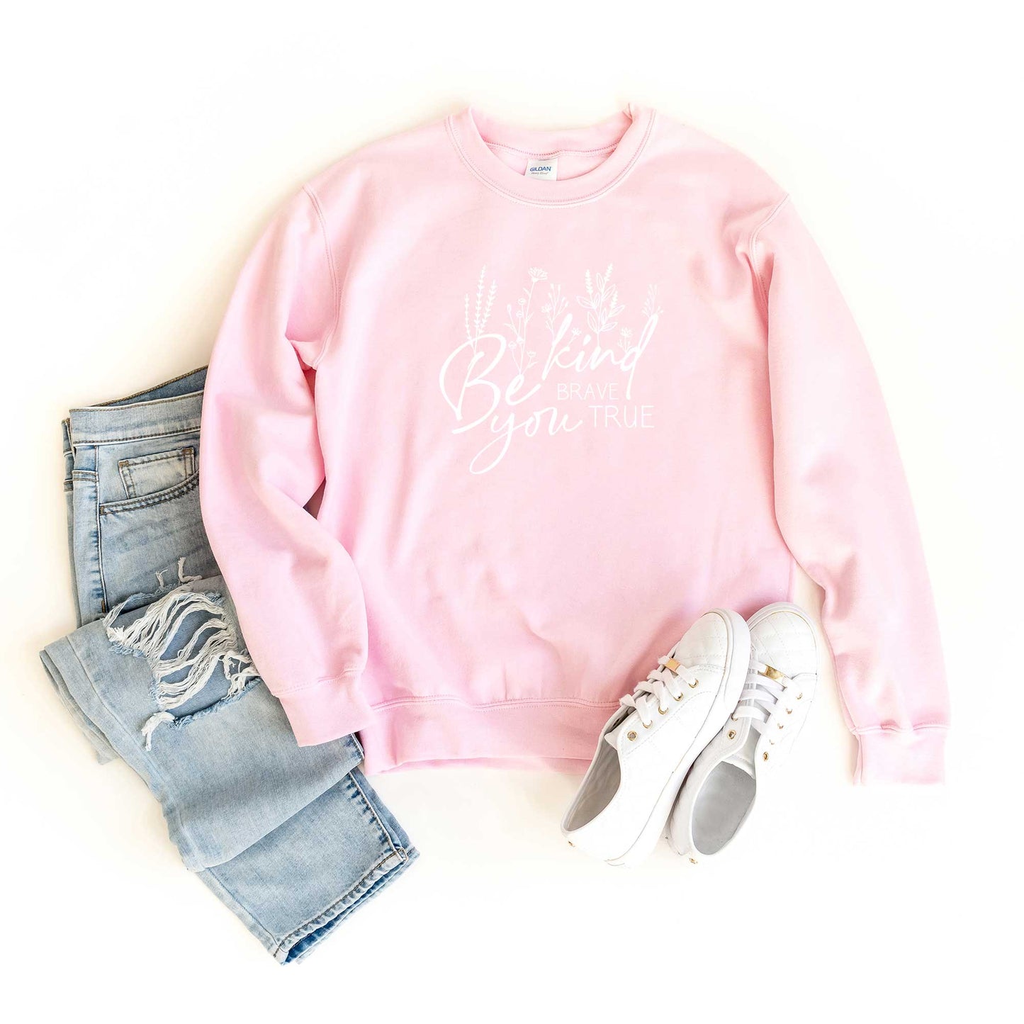 Be Kind Be You Flowers | Sweatshirt