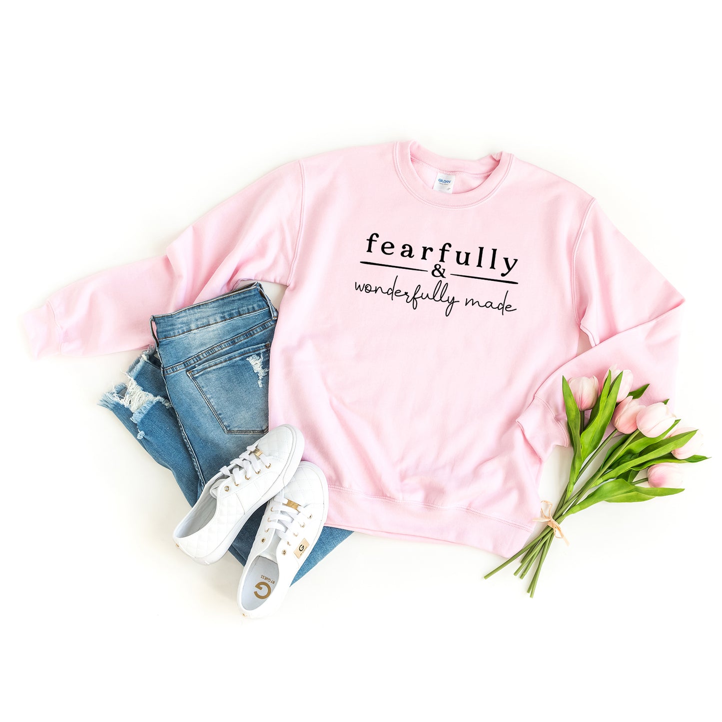 Fearfully And Wonderfully Made Stripe | Sweatshirt