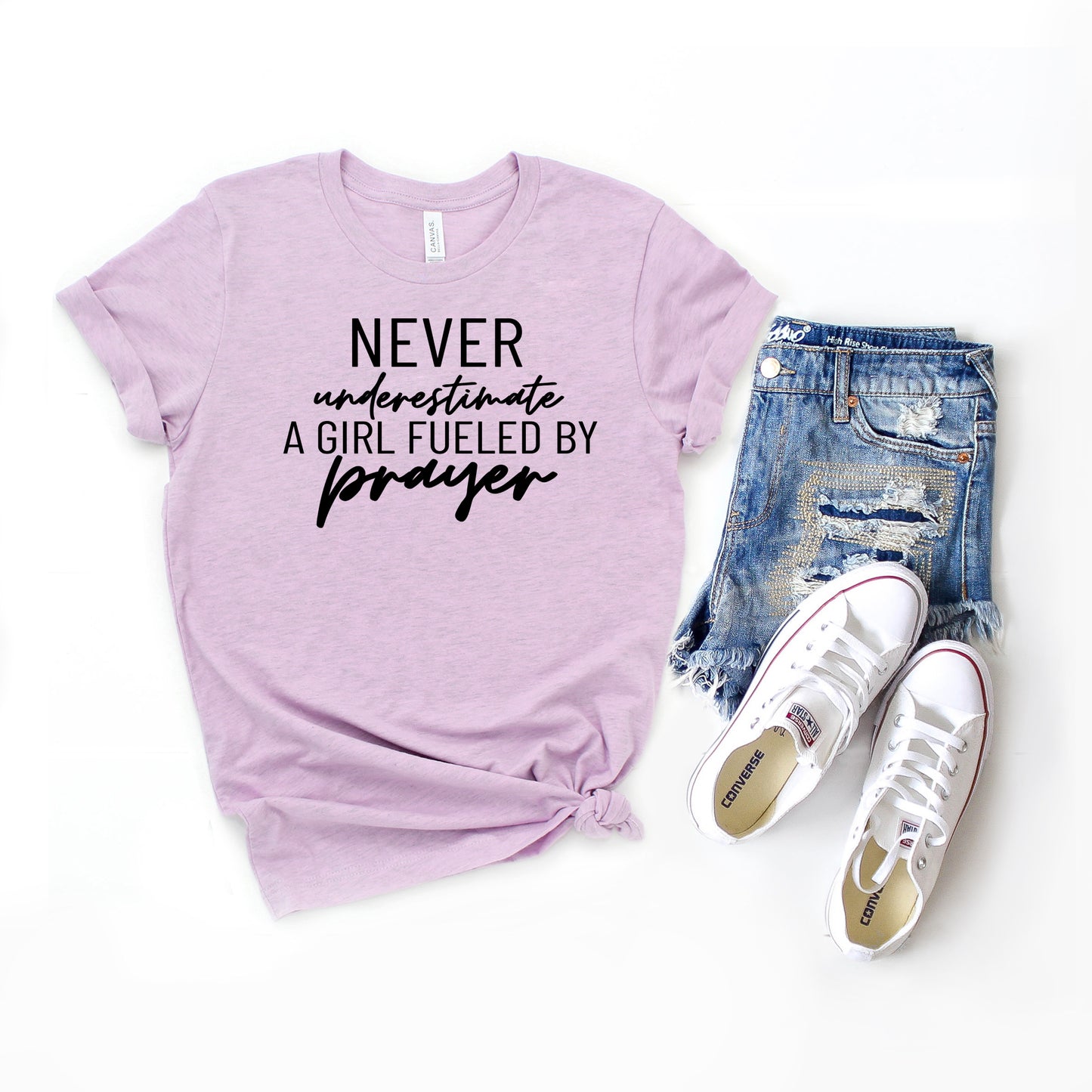 Never Underestimate A Girl | Short Sleeve Crew Neck