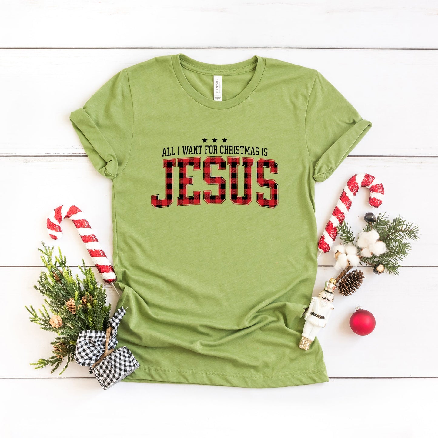 All I Want For Christmas Is Jesus | Short Sleeve Crew Neck