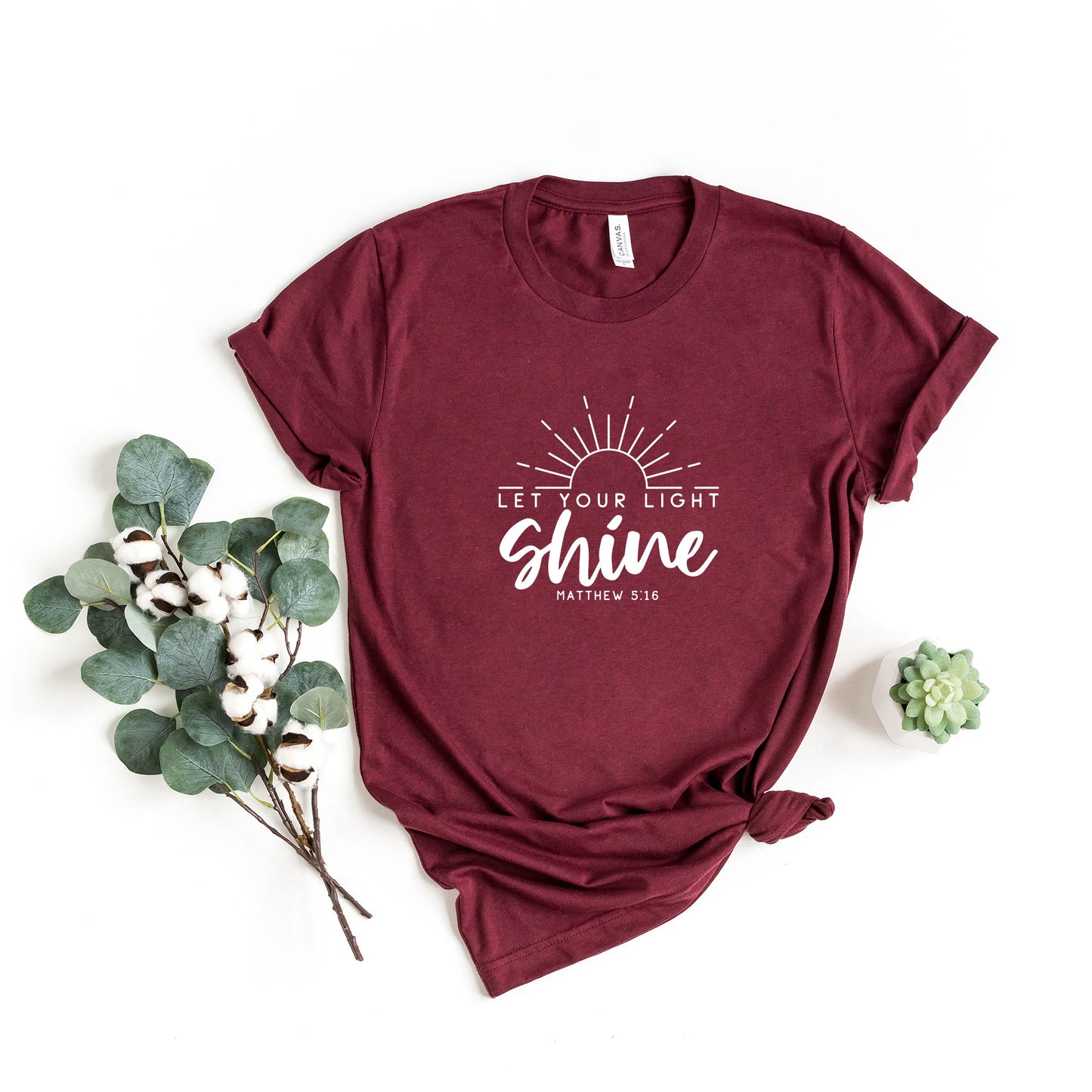 Let Your Light Shine Sun | Short Sleeve Crew Neck