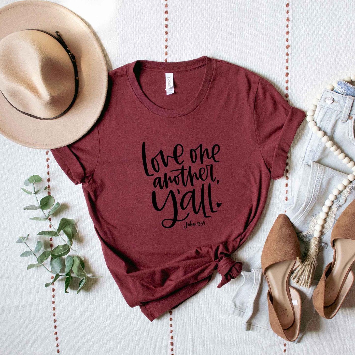 Love One Another Y'all | Short Sleeve Crew Neck