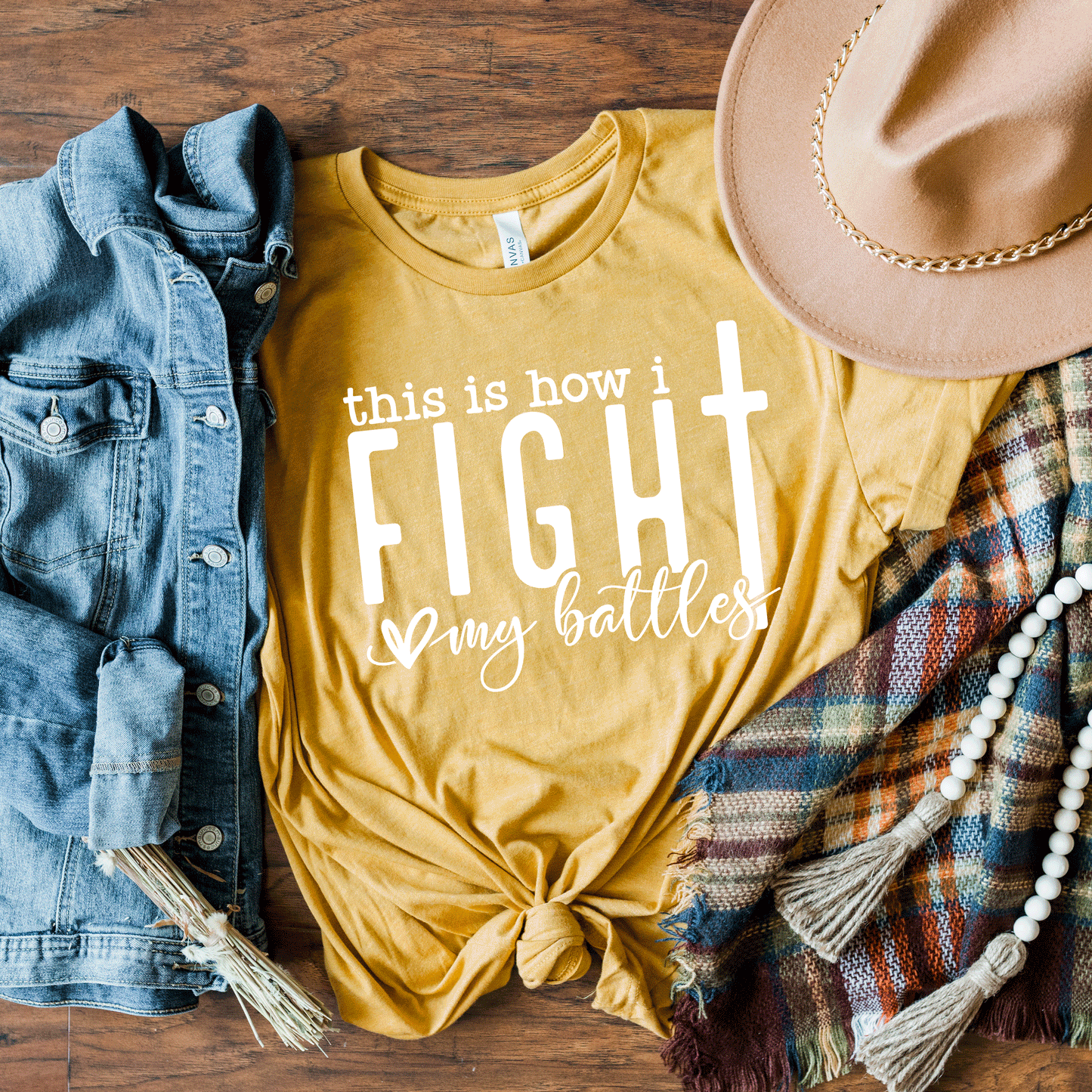 How I Fight My Battles | Short Sleeve Crew Neck