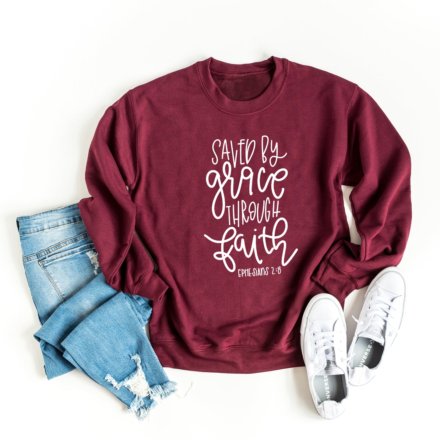 Saved By Grace Through Faith | Sweatshirt