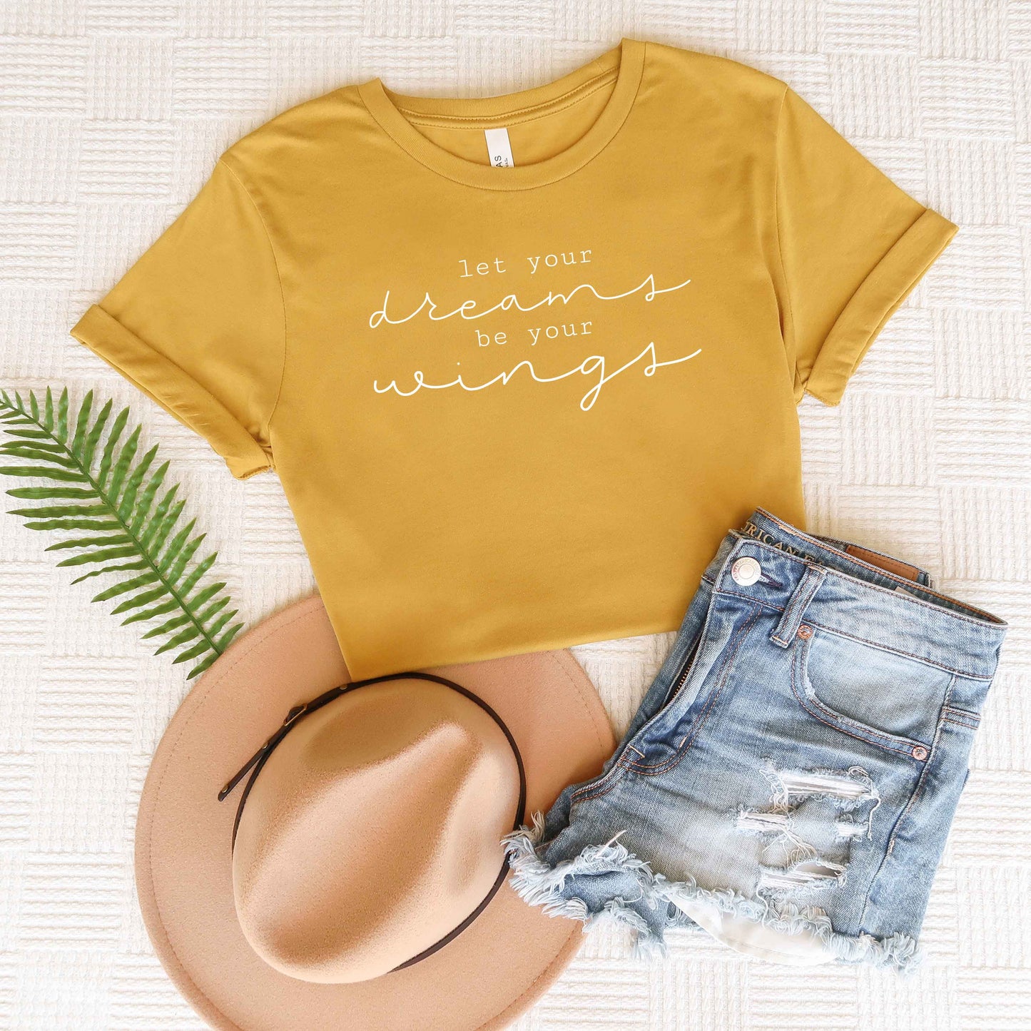 Let Your Dreams Be Your Wings | Short Sleeve Crew Neck