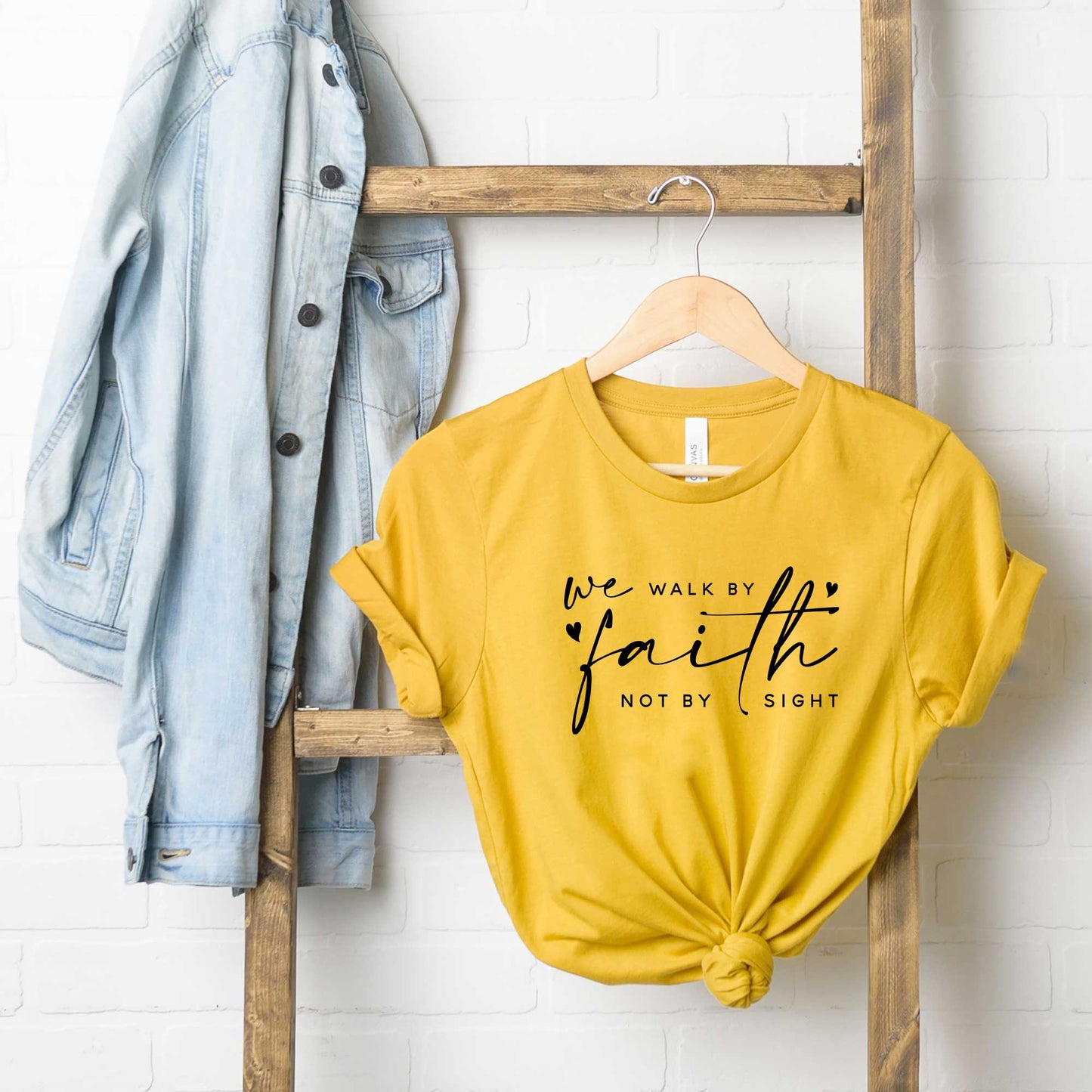 Walk By Faith Not Sight | Short Sleeve Crew Neck