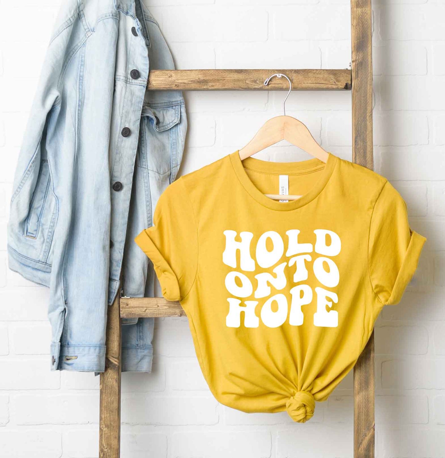 Hold On To Hope Wavy | Short Sleeve Crew Neck