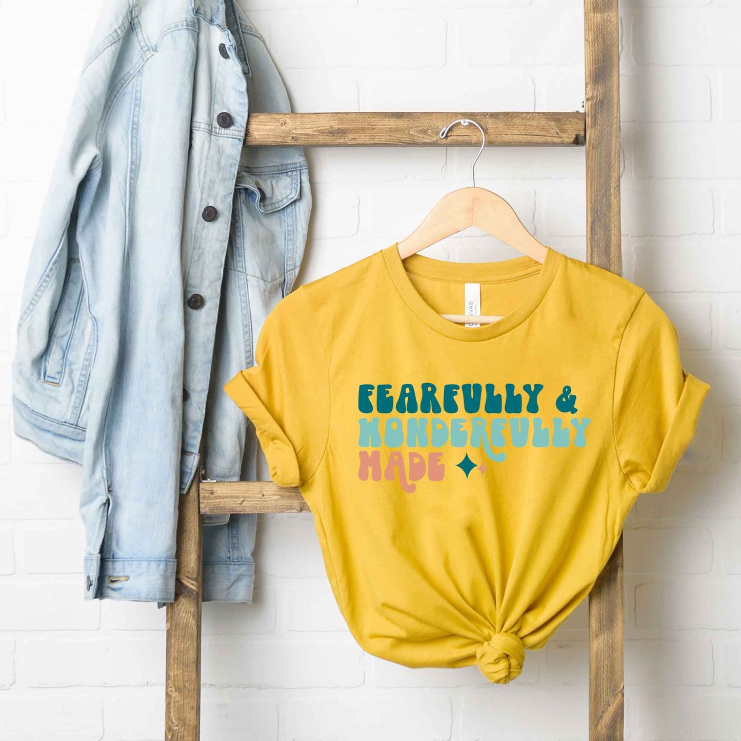 Fearfully And Wonderfully Made Colorful | Short Sleeve Crew Neck