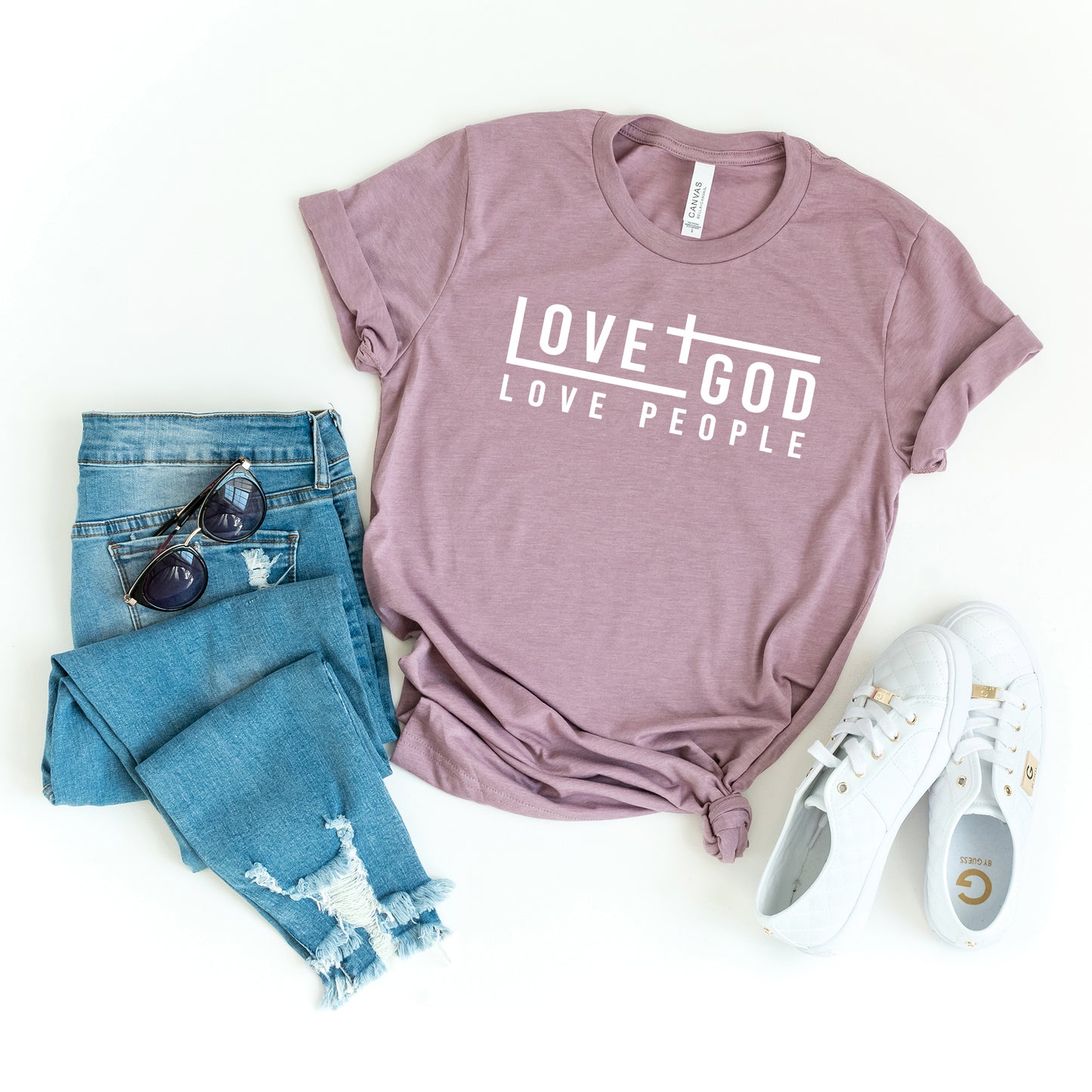 Love God Love People | Short Sleeve Crew Neck