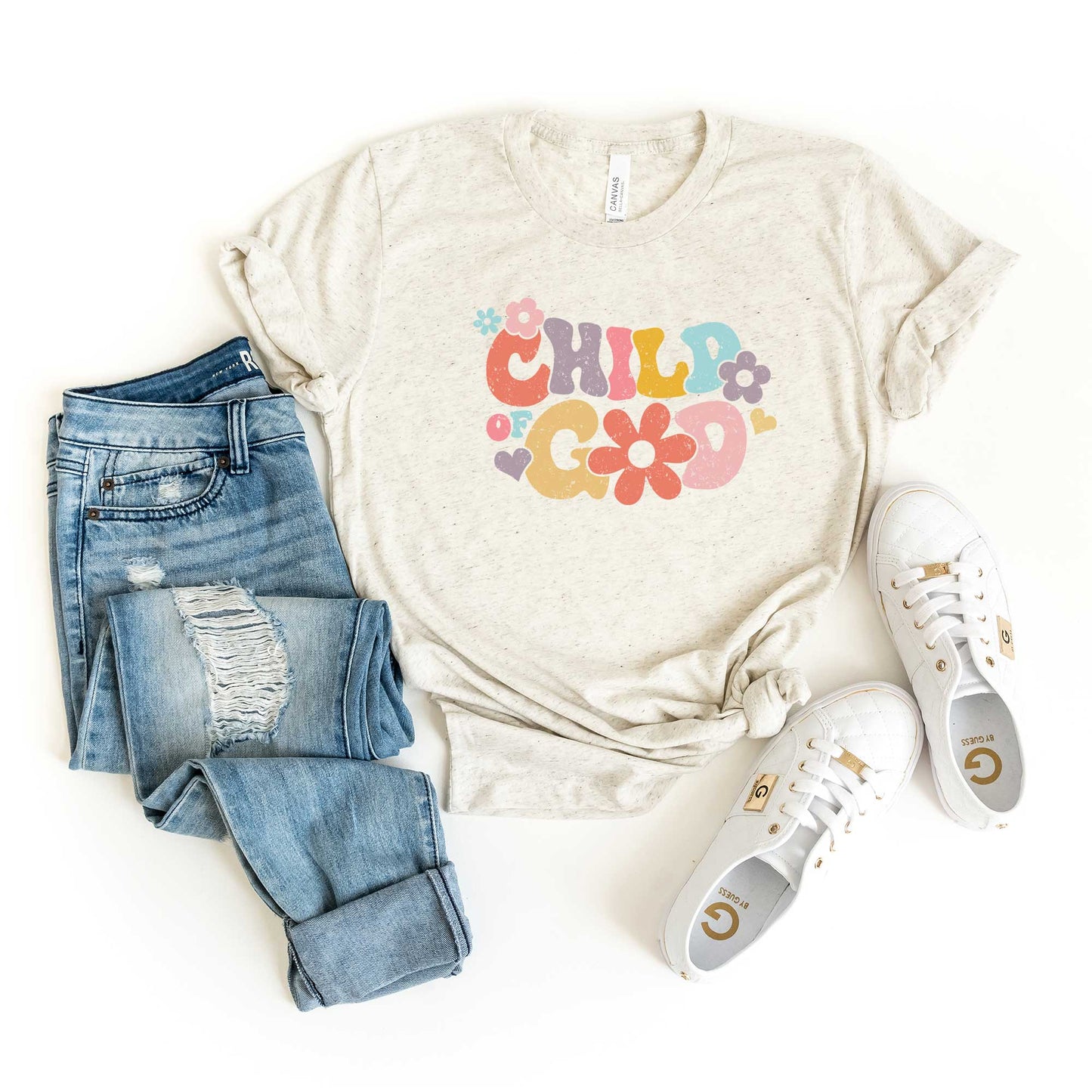Child Of God Flowers | Short Sleeve Crew Neck