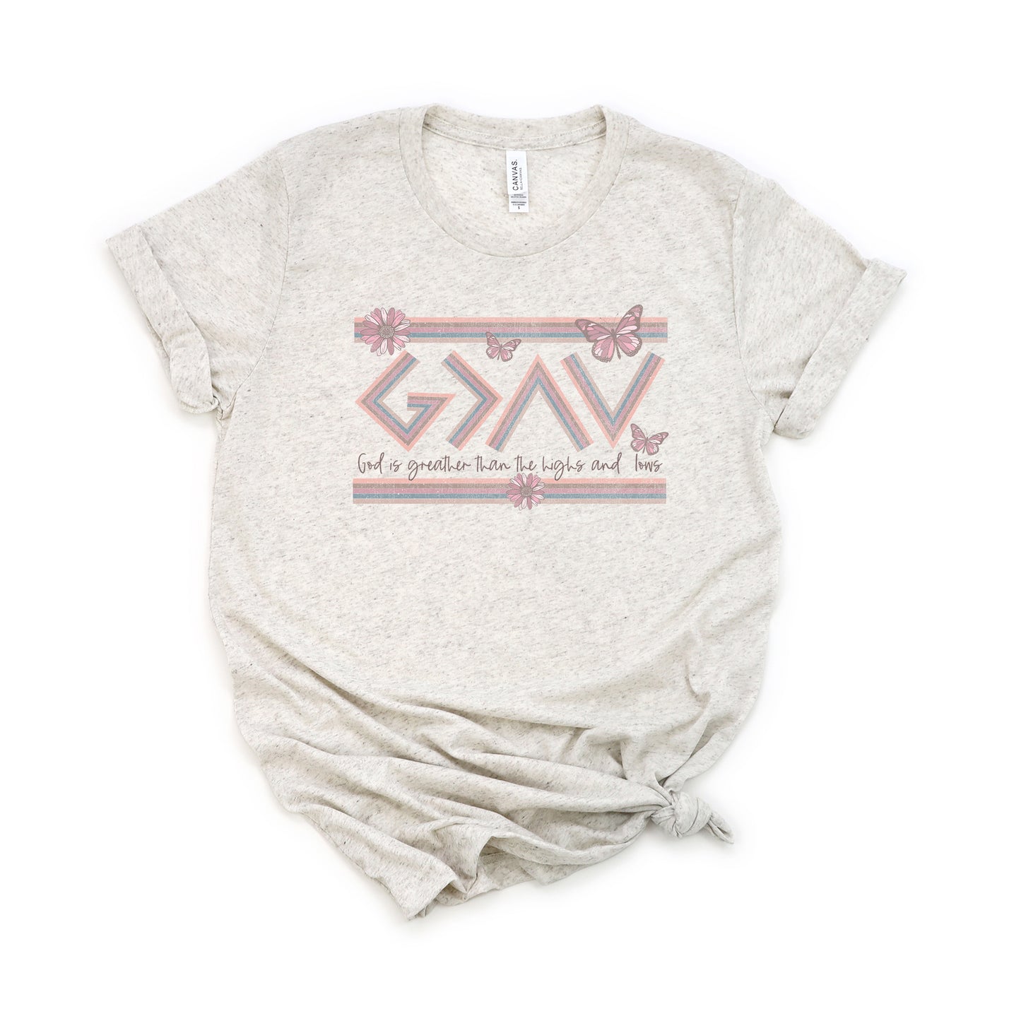 God Is Greater Butterfly | Short Sleeve Crew Neck