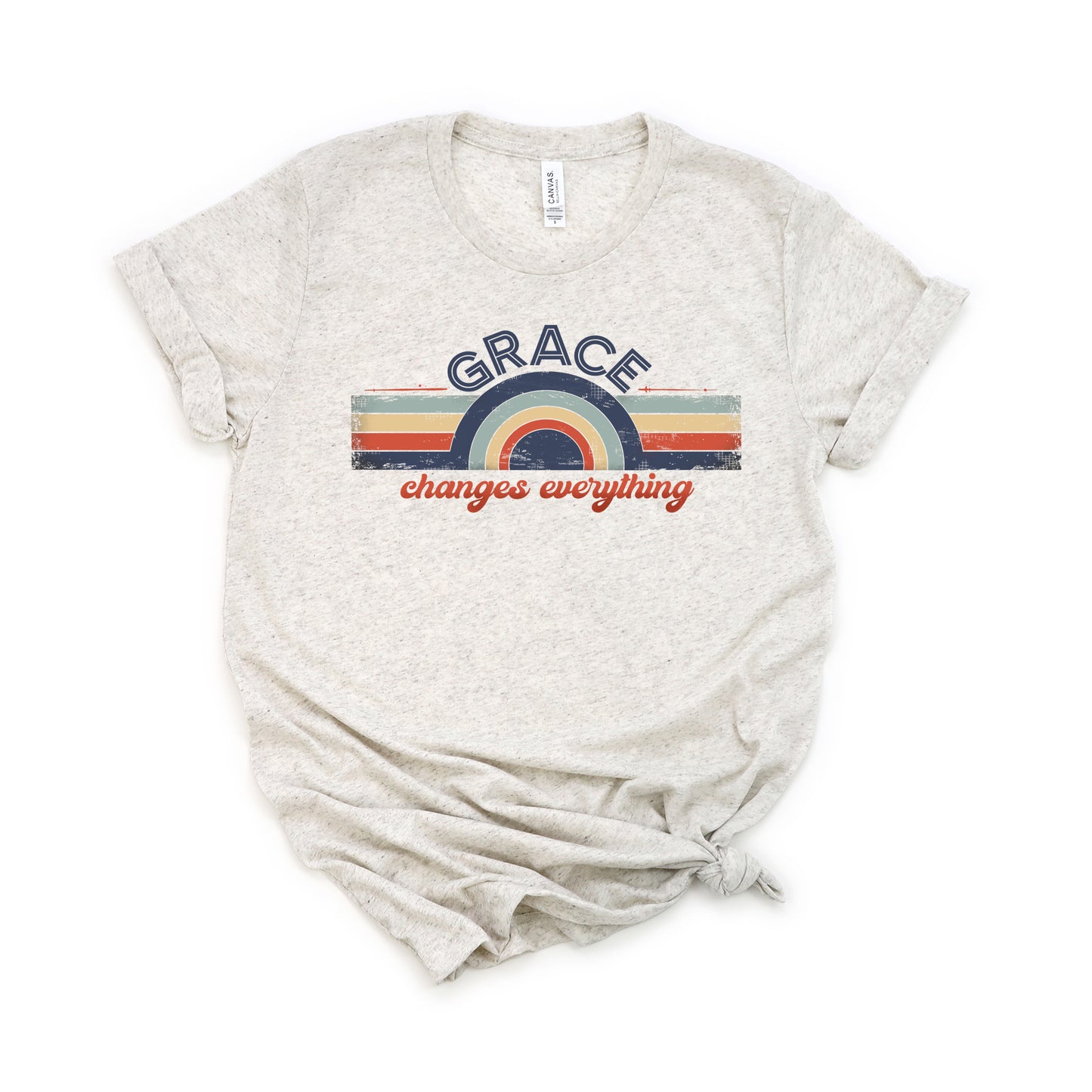 Grace Changes Everything Colorful | Short Sleeve Crew Neck