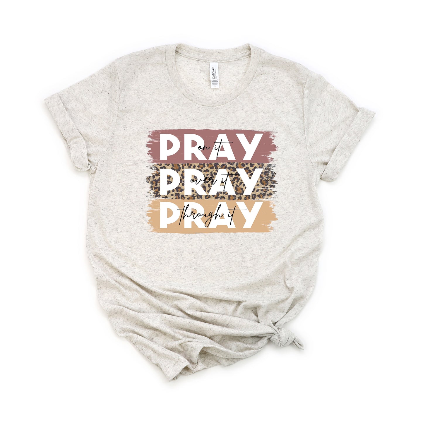 Pray On It Colorful | Short Sleeve Crew Neck
