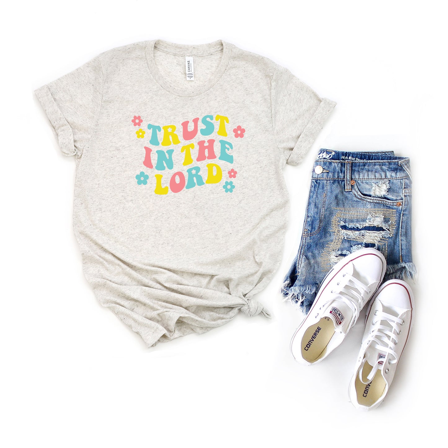 Trust In The Lord Retro | Short Sleeve Crew Neck