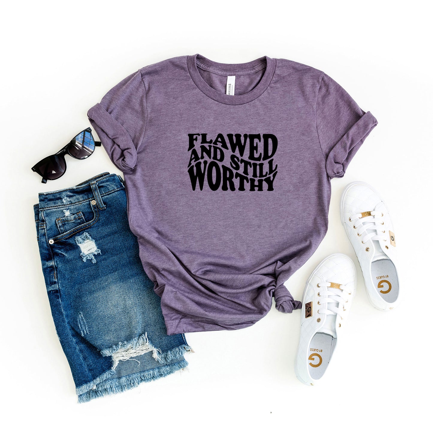 Flawed And Still Worthy | Short Sleeve Crew Neck