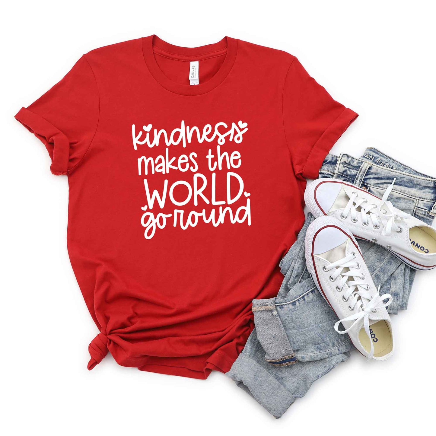 Kindness Makes The World Go Round | Short Sleeve Crew Neck