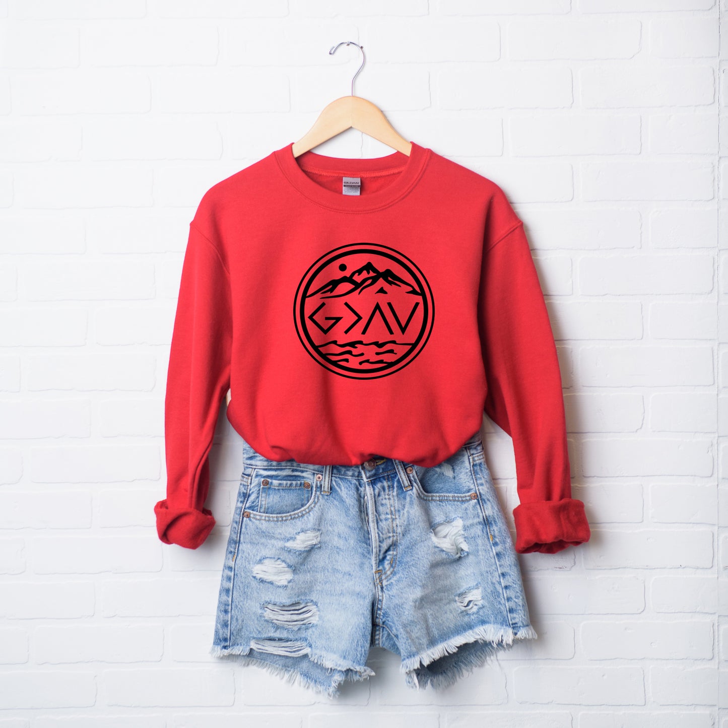God Is Greater Circle | Sweatshirt