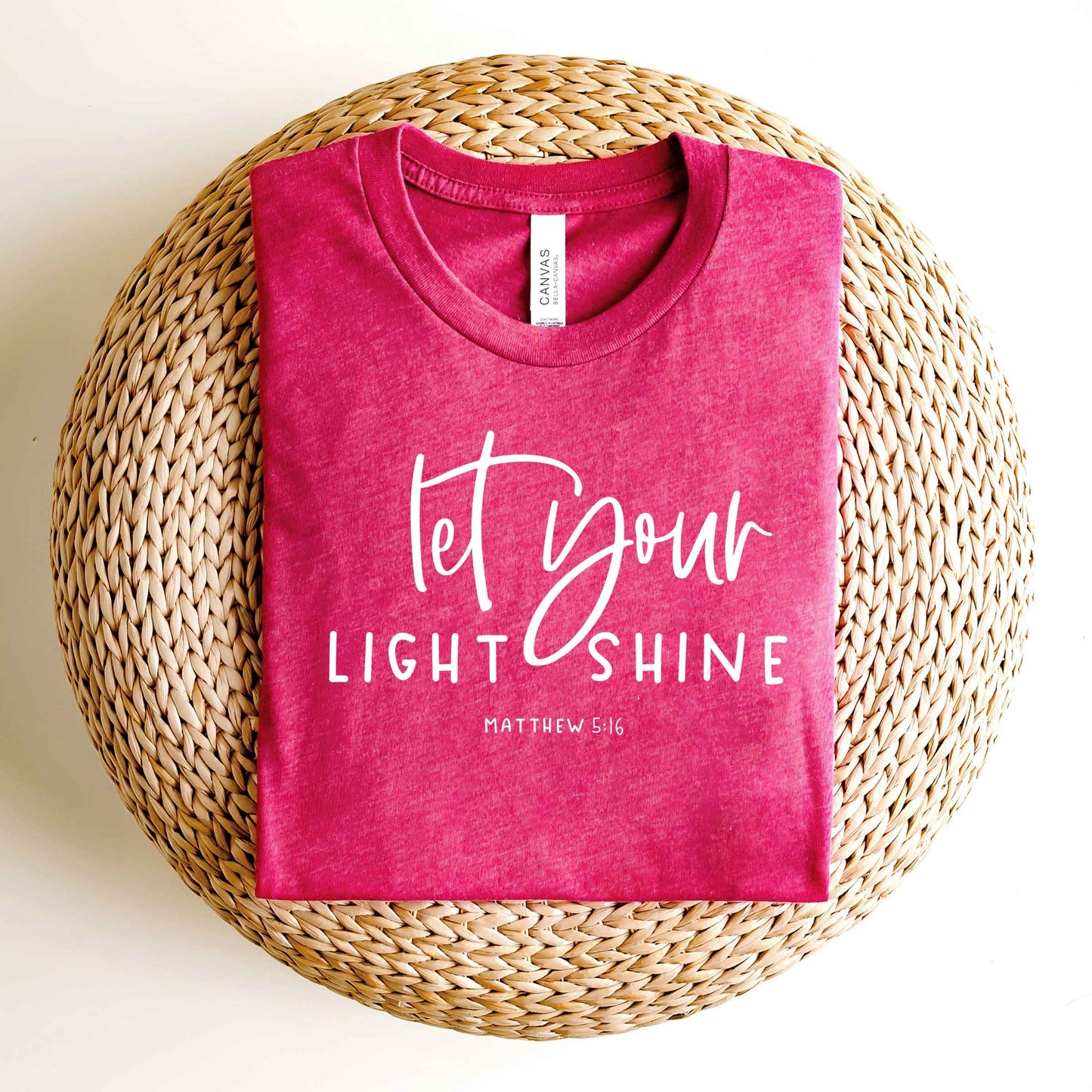 Let Your Light Shine Scripture | Short Sleeve Crew Neck